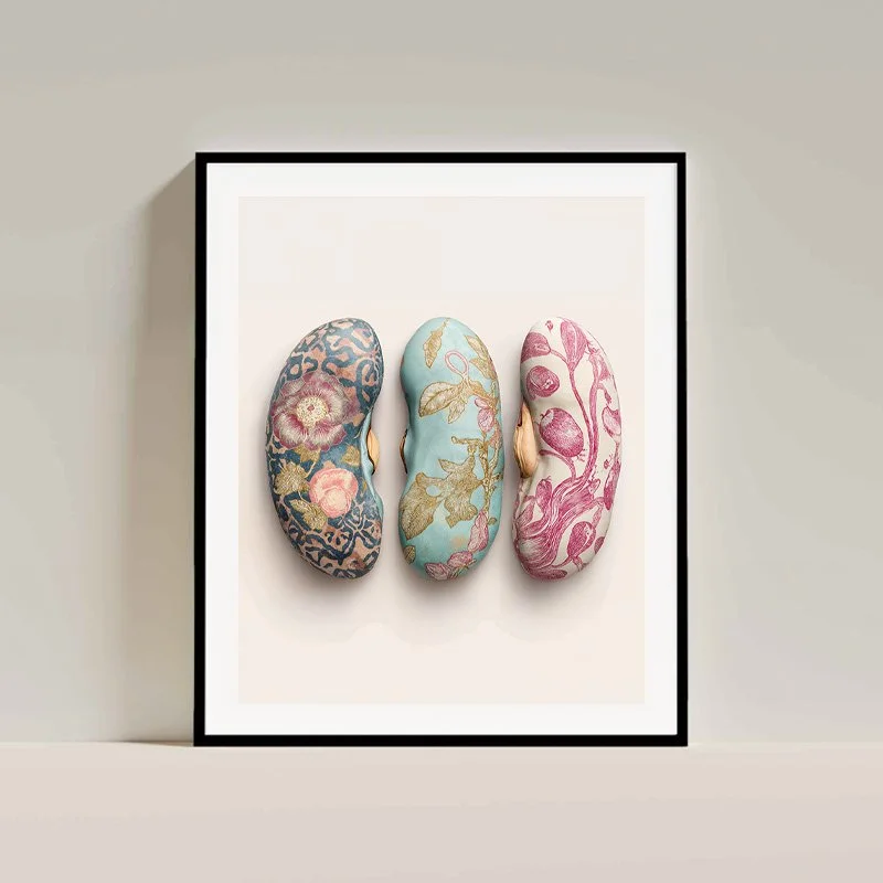 The Harvest Atelier - fine art print - charlie moon - Magic Beans - interior framed.jpg