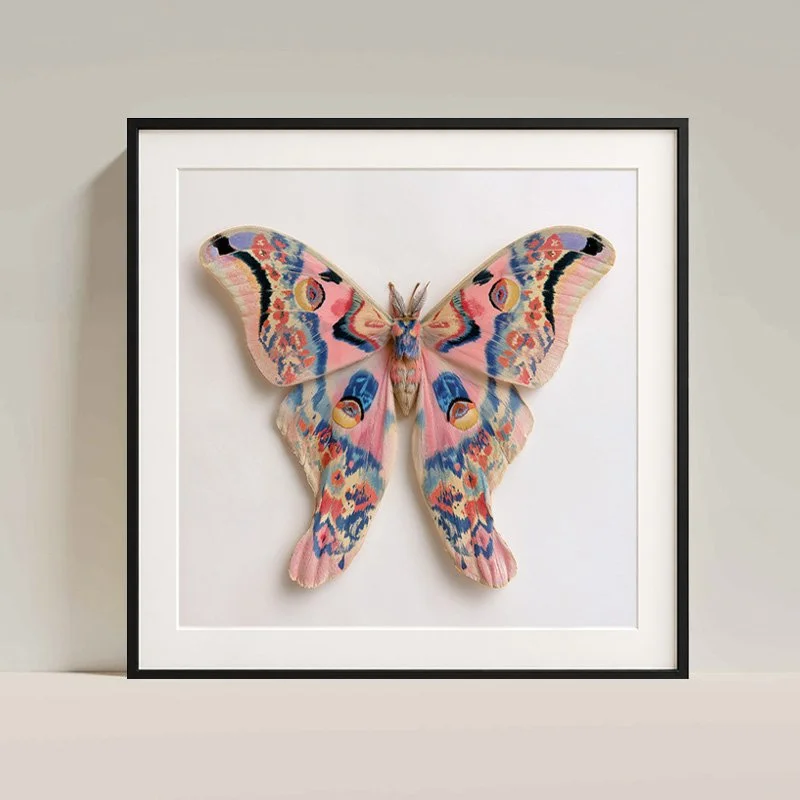 Noctiluca - night butterfly fine art print — Charlie Moon Print - 4 framed.jpg