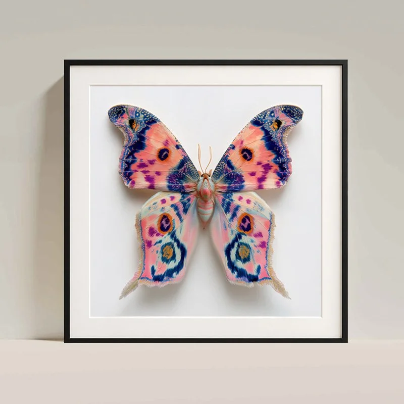 Noctiluca - night butterfly fine art print — Charlie Moon Print - 7 framed.jpg