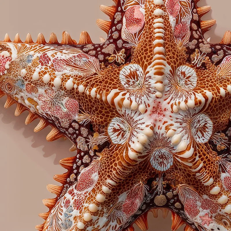 Charlie Moon Art - Starfish Fine Art Print, artwork, hahnemuhle, interior art - starfish 3 close up.jpg
