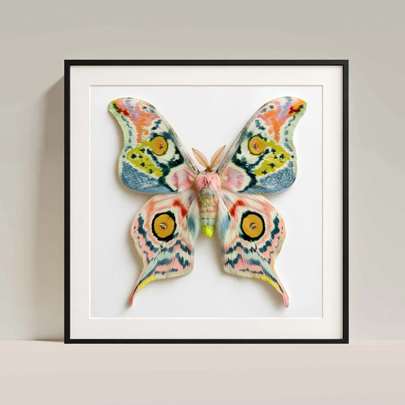 Noctiluca - night butterfly fine art print — Charlie Moon Print - 3 framed.jpg