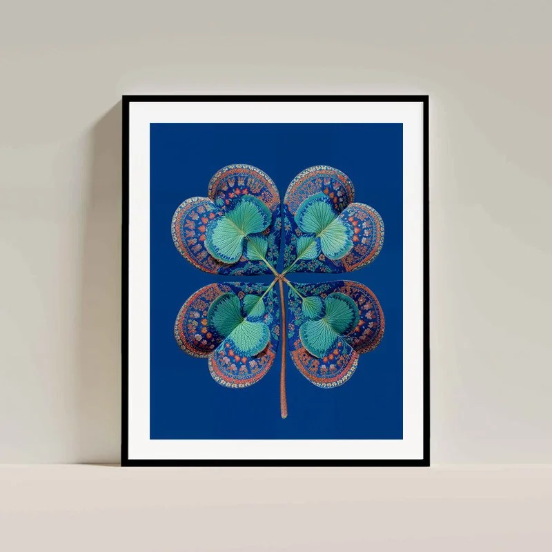 Charlie Moon - Fine Art Print - Luck Clover 8 -framed.jpg