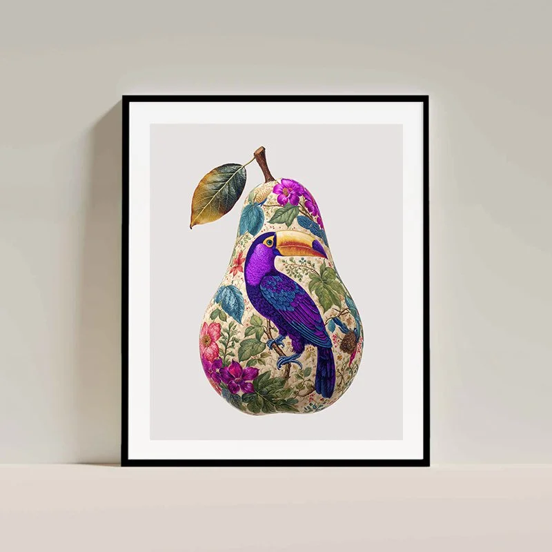Charlie Moon Art - Floral Fruits - toucan.jpg