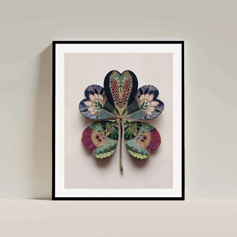 Charlie Moon - Fine Art Print - Luck Clover 4 -framed.jpg