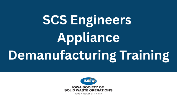 Appliance Demanufacturing Training