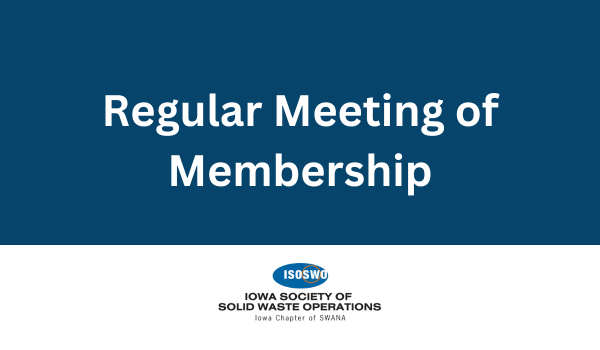 ISOSWO Regular Meeting of Membership