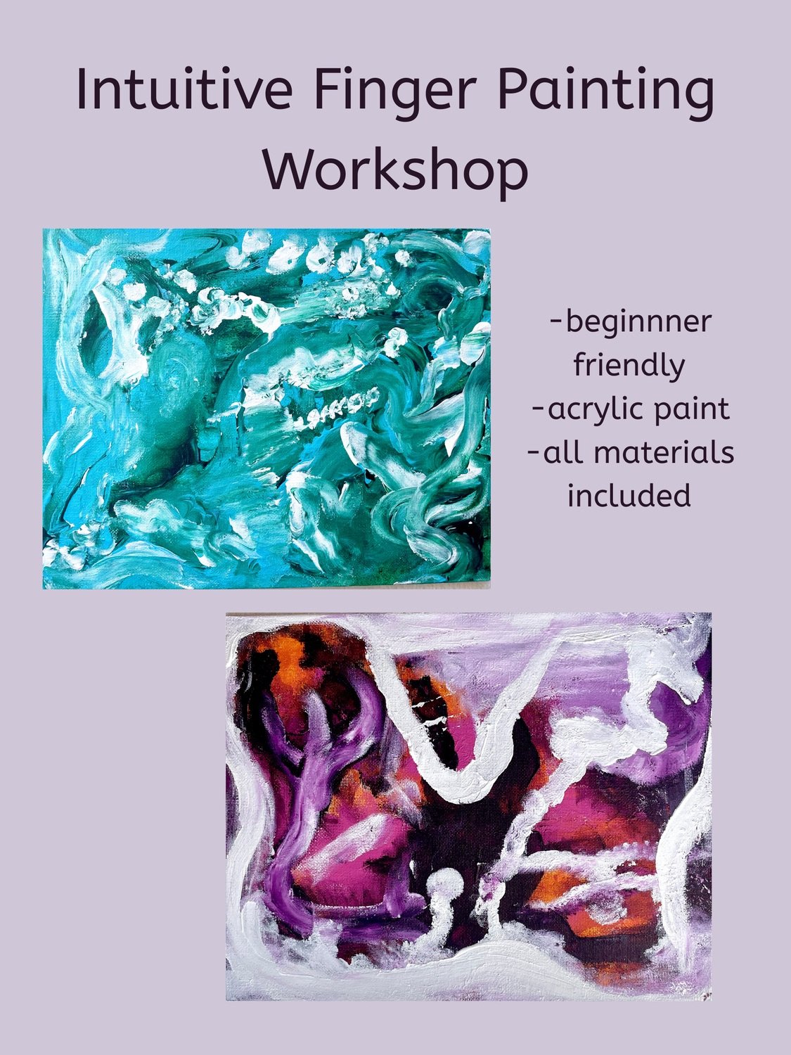 03/31/2026 Acrylic Intuitive Finger Painting