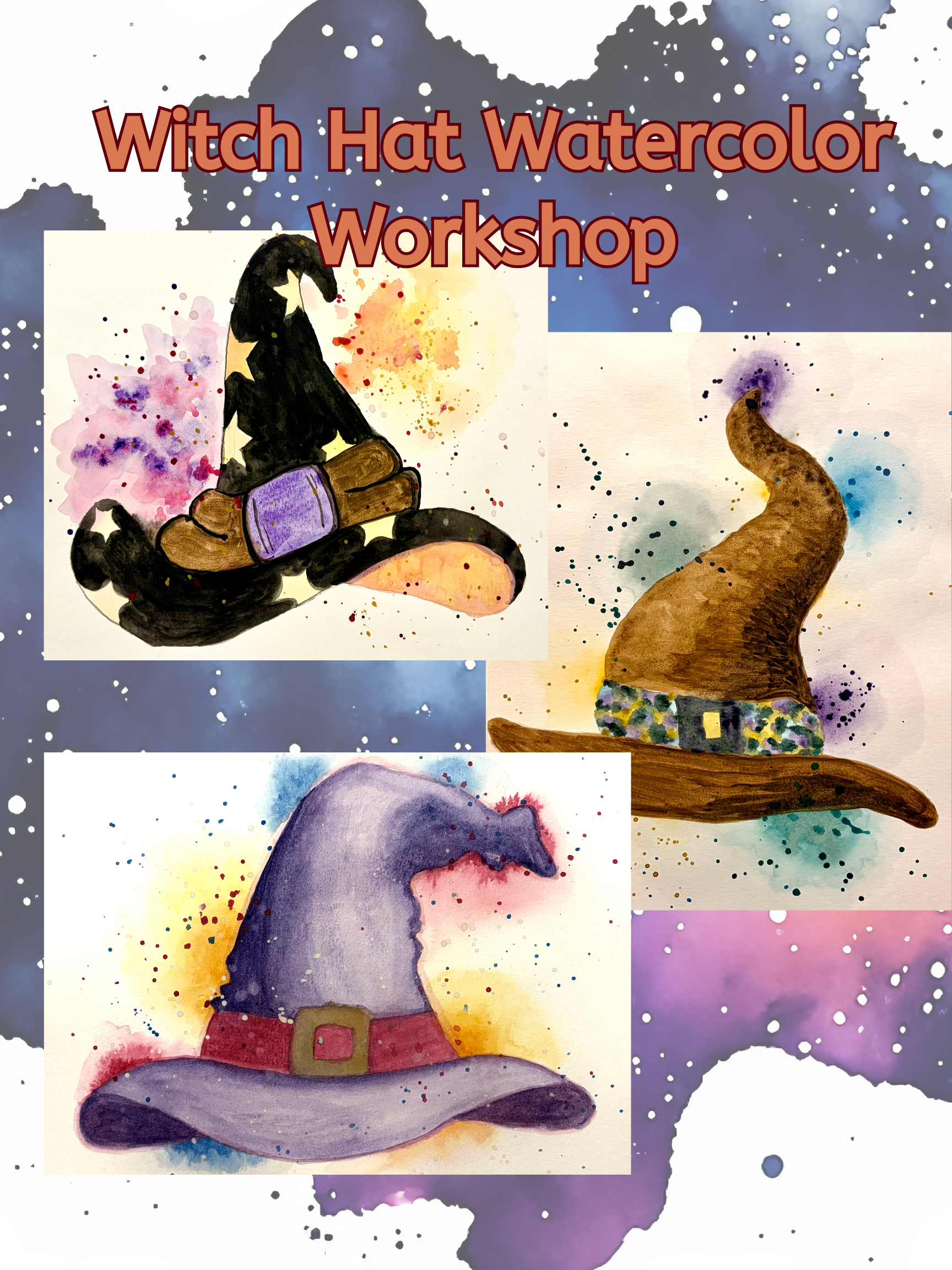Witch Hat Watercolor Workshop