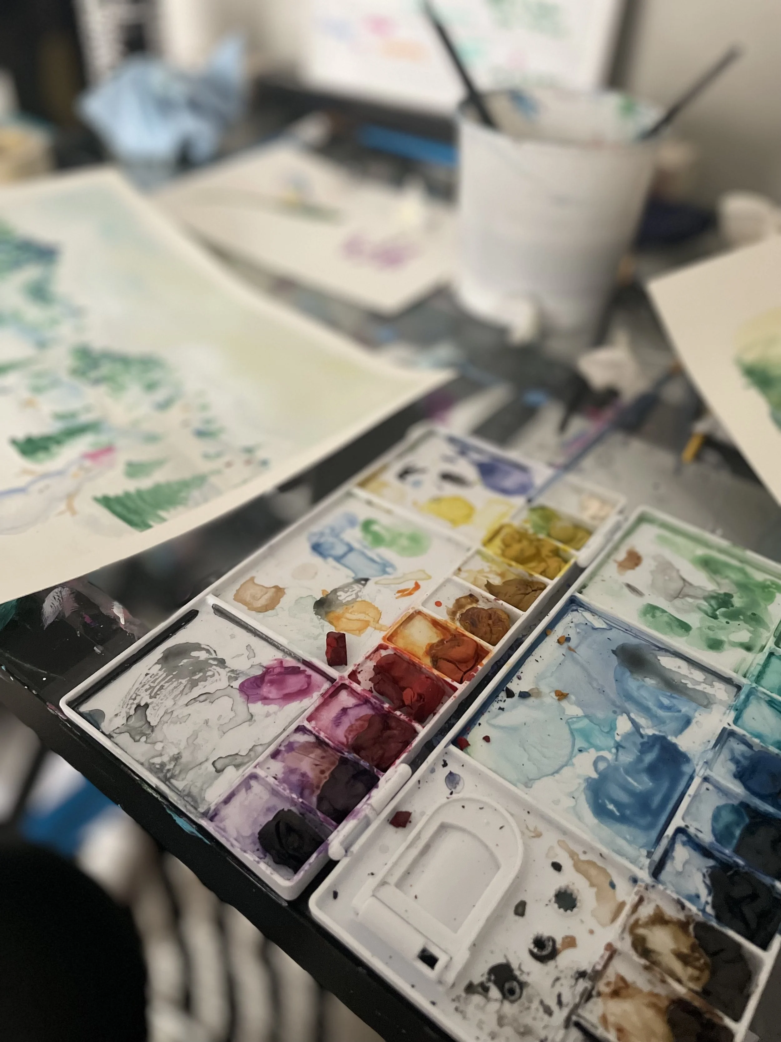 Gift Certificate for One-on-One hour Watercolor Workshop