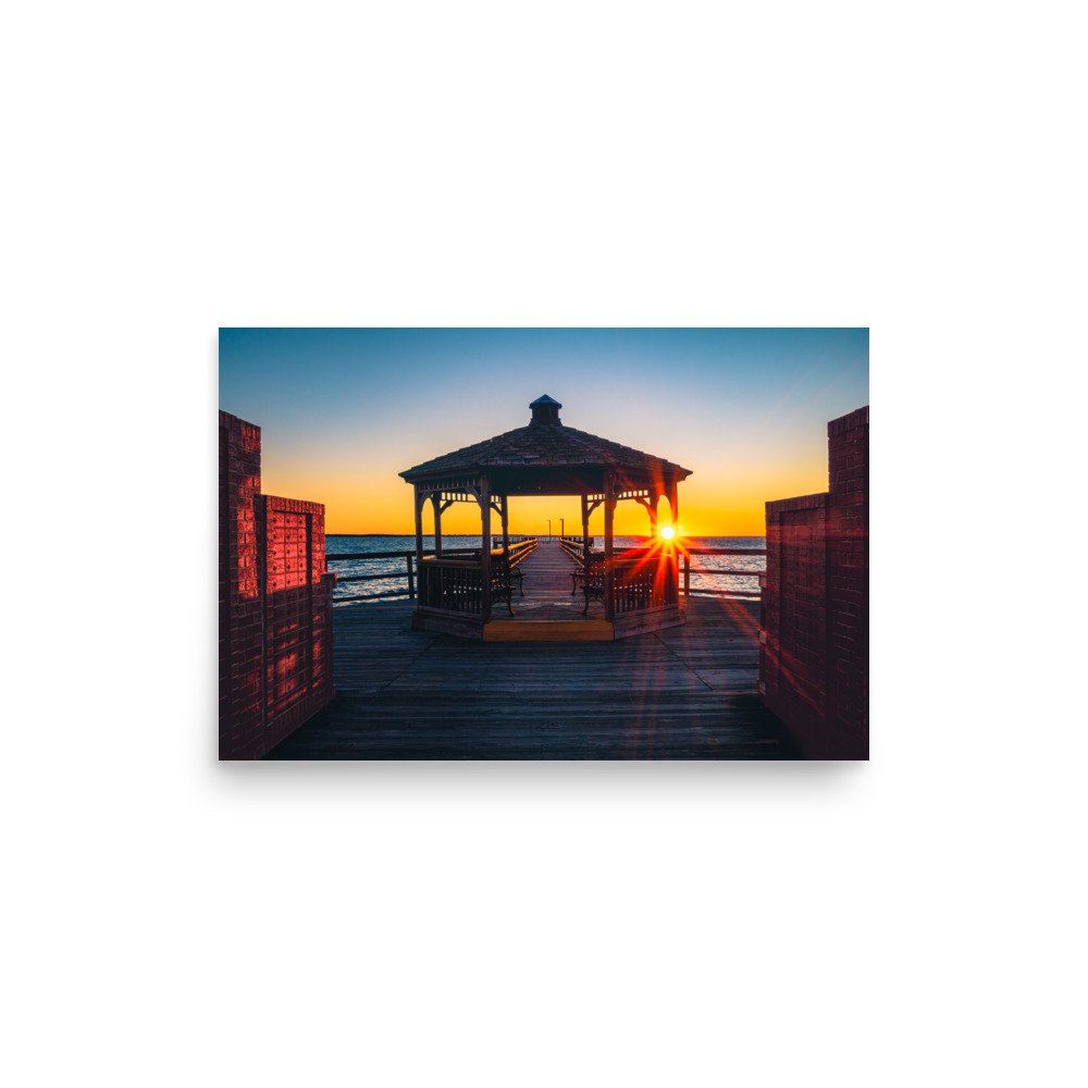 "The Pier at First Light" Premium Luster Print