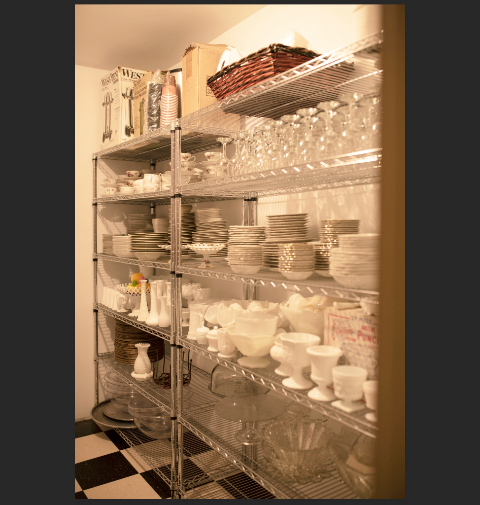 We have a variety of vintage china you may use.
