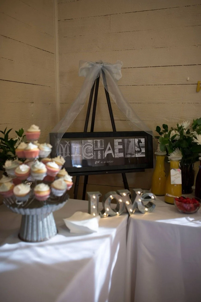 shower setup with cupcake tier.jpeg