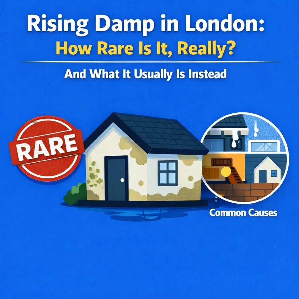 Rising Damp in London: How Rare Is It, Really and What It Usually Is Instead