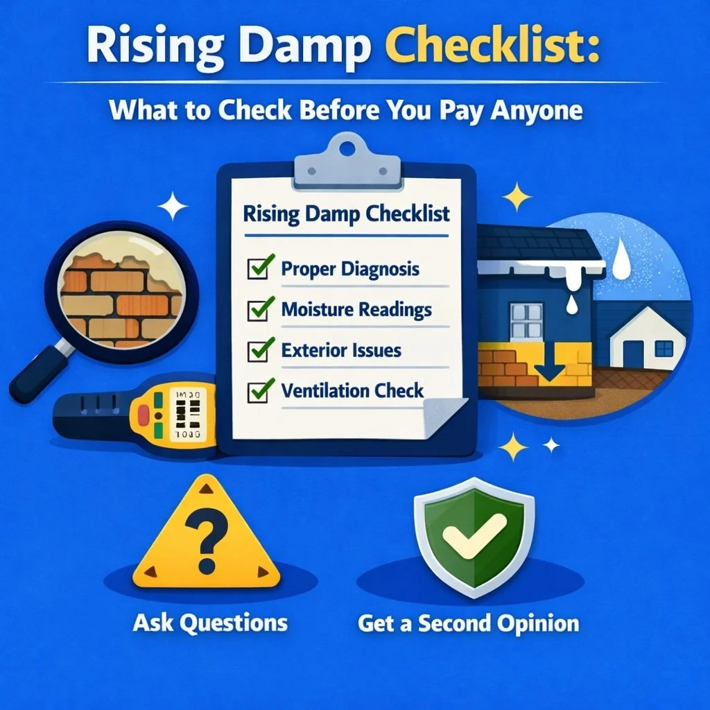 Rising Damp Checklist: What to Check Before You Pay Anyone