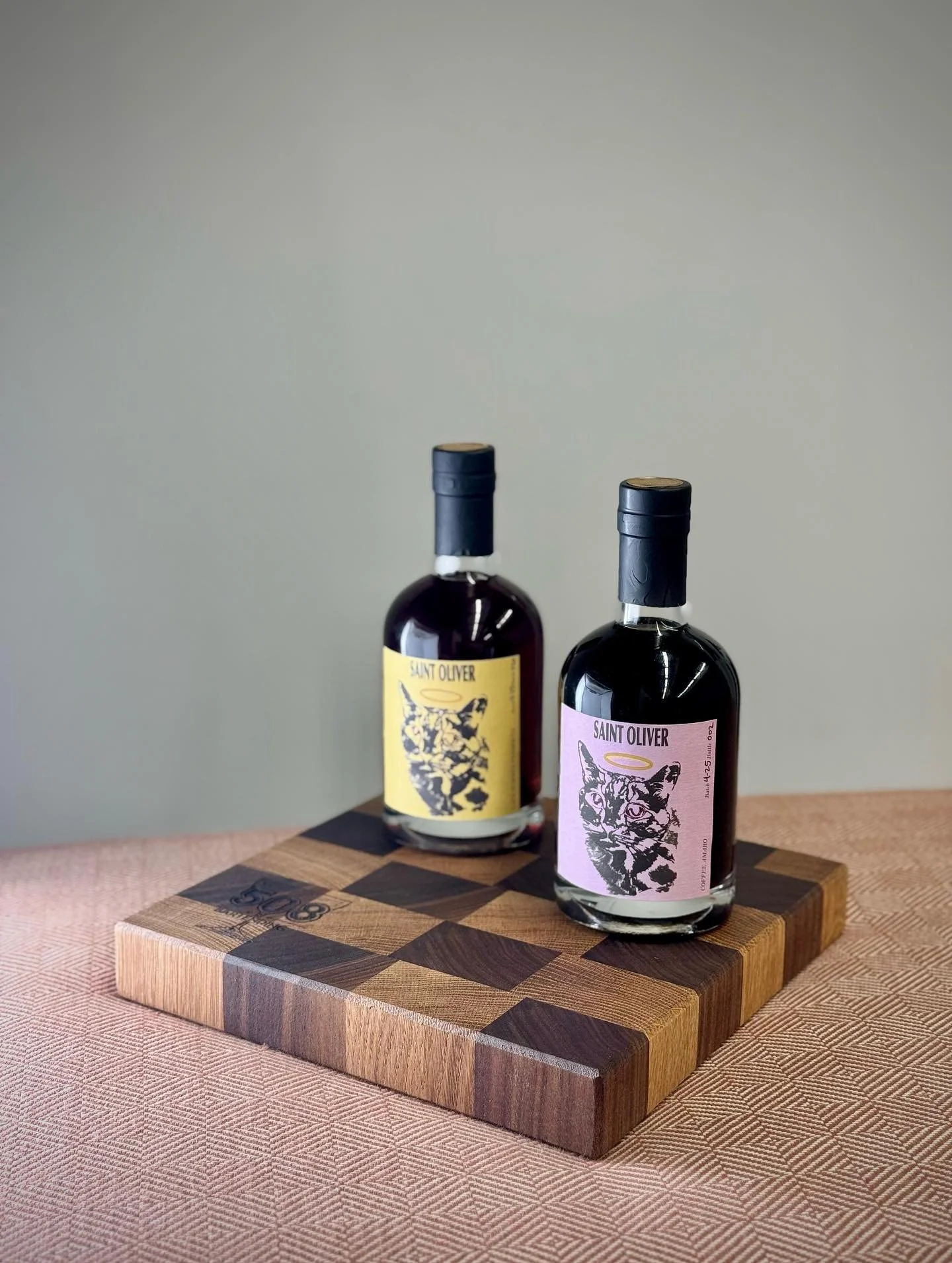 Come see me at @blackcatatl for the @eavstrut tomorrow from 1-8 and get some drinks!! I&rsquo;ll be raffling off some really cool prizes, pictured here. Two bottles of @saintoliveratl, the Late Summer Vermouth and the Coffee Amaro. YOU CAN&rsquo;T GE