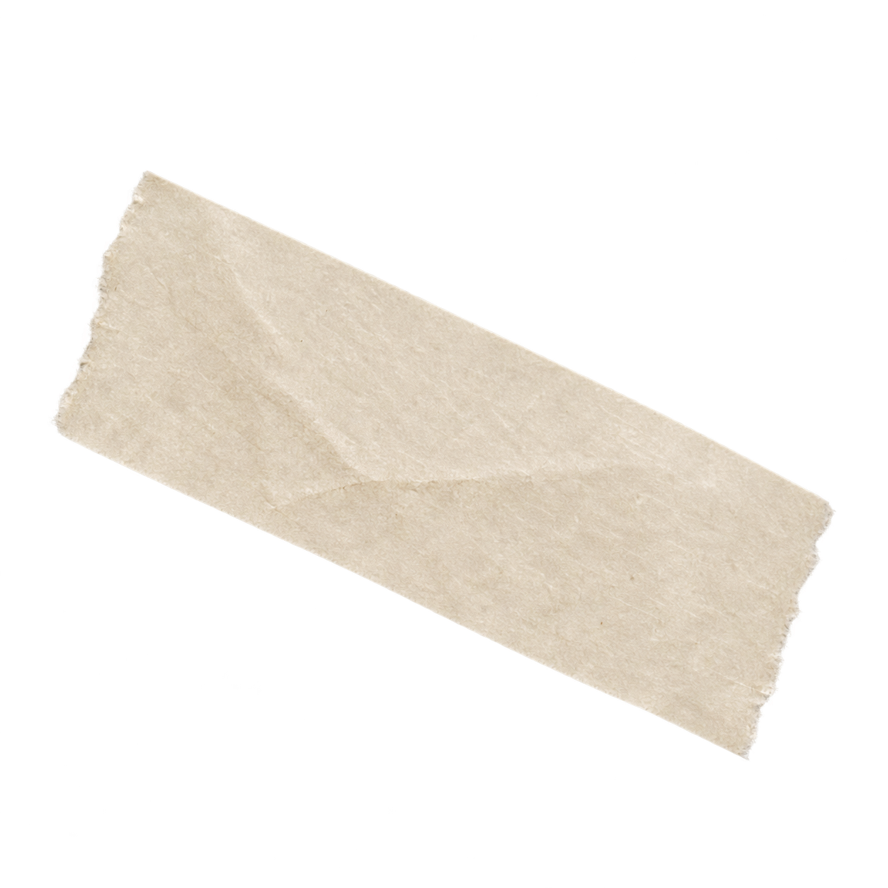 A beige paper envelope isolated on a white background.