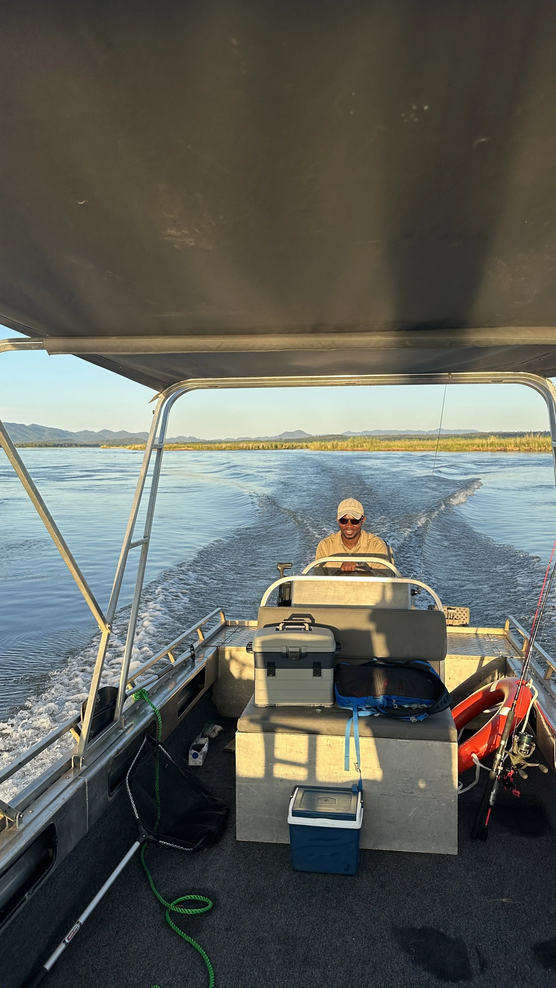 Fishing with Anabezi guides on the Zambezi River