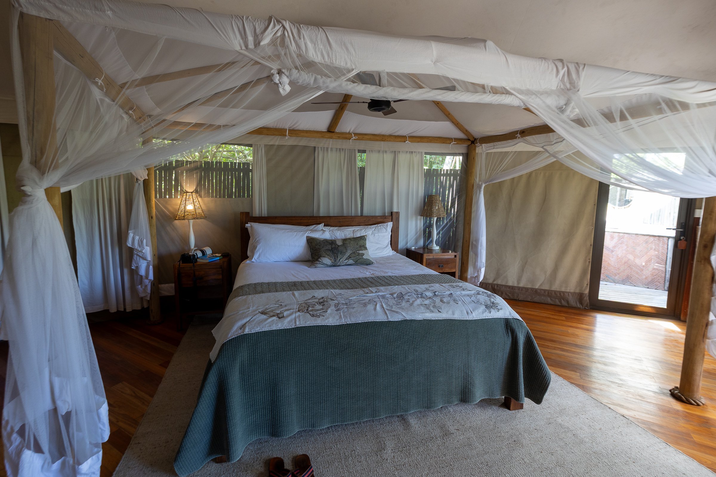 Spacious guest suite at Anabezi Camp in the Lower Zambezi