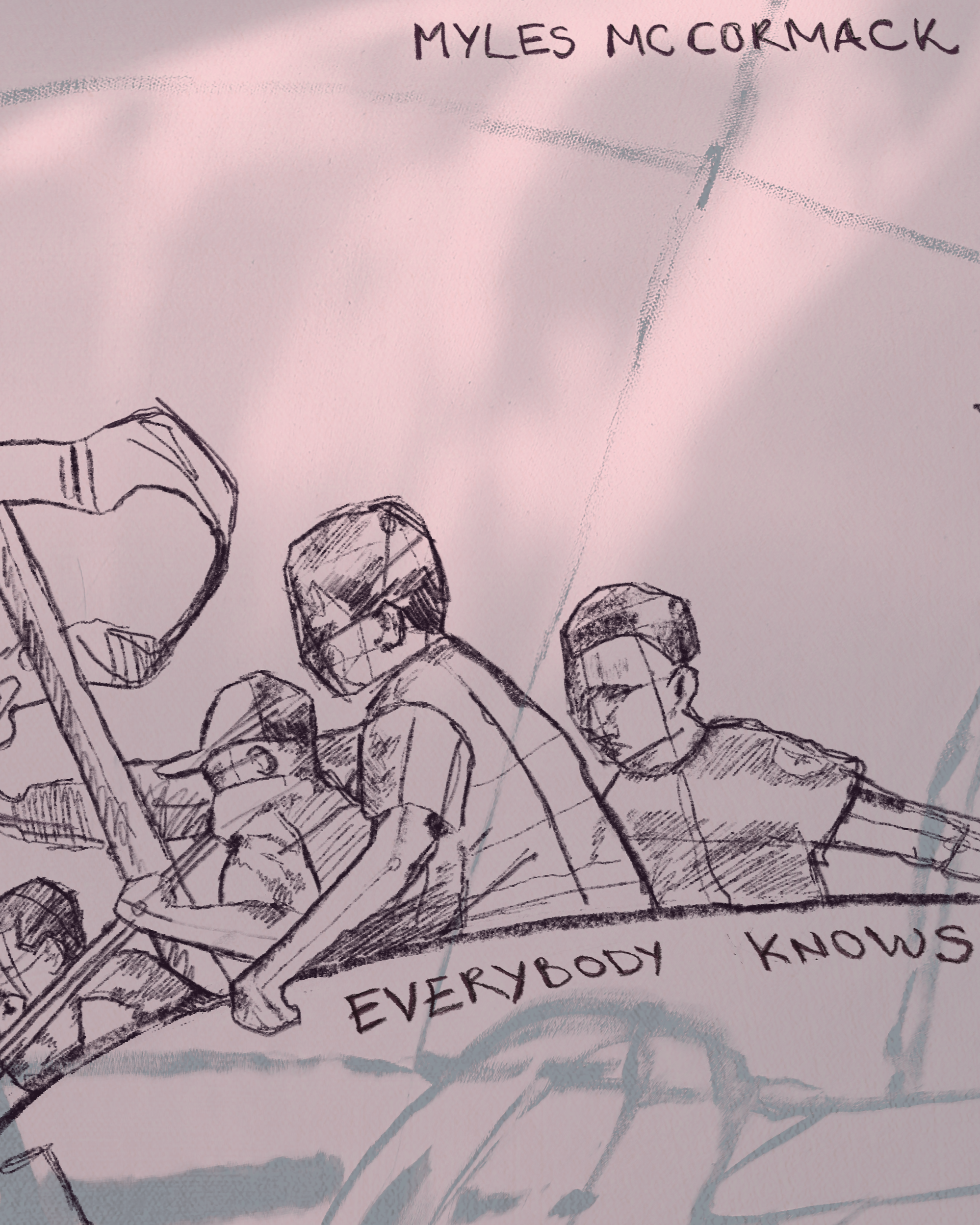 'Everybody Knows', Cover Artwork, Myles McCormack, 2025