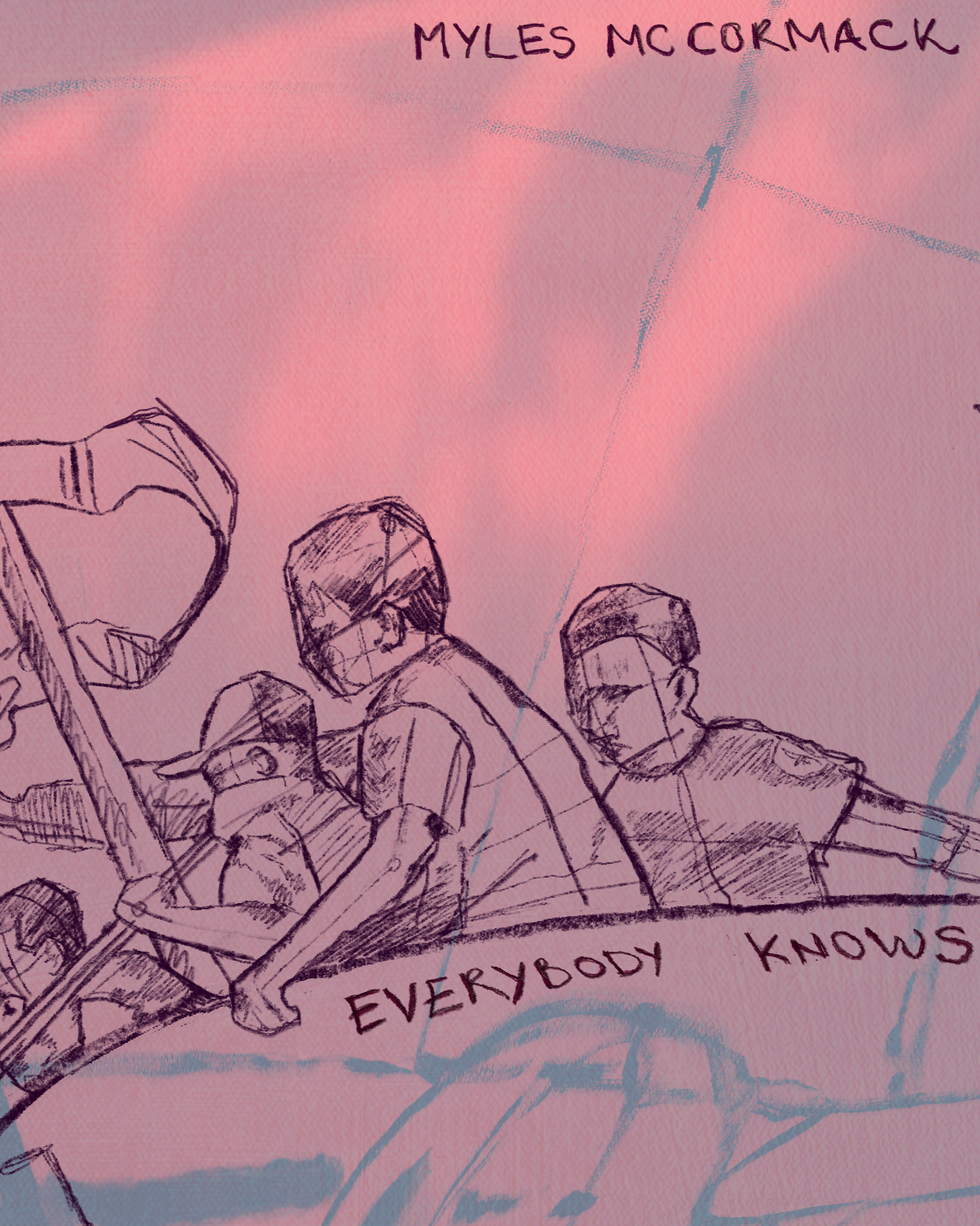 'Everybody Knows', Cover Artwork, Myles McCormack, 2025
