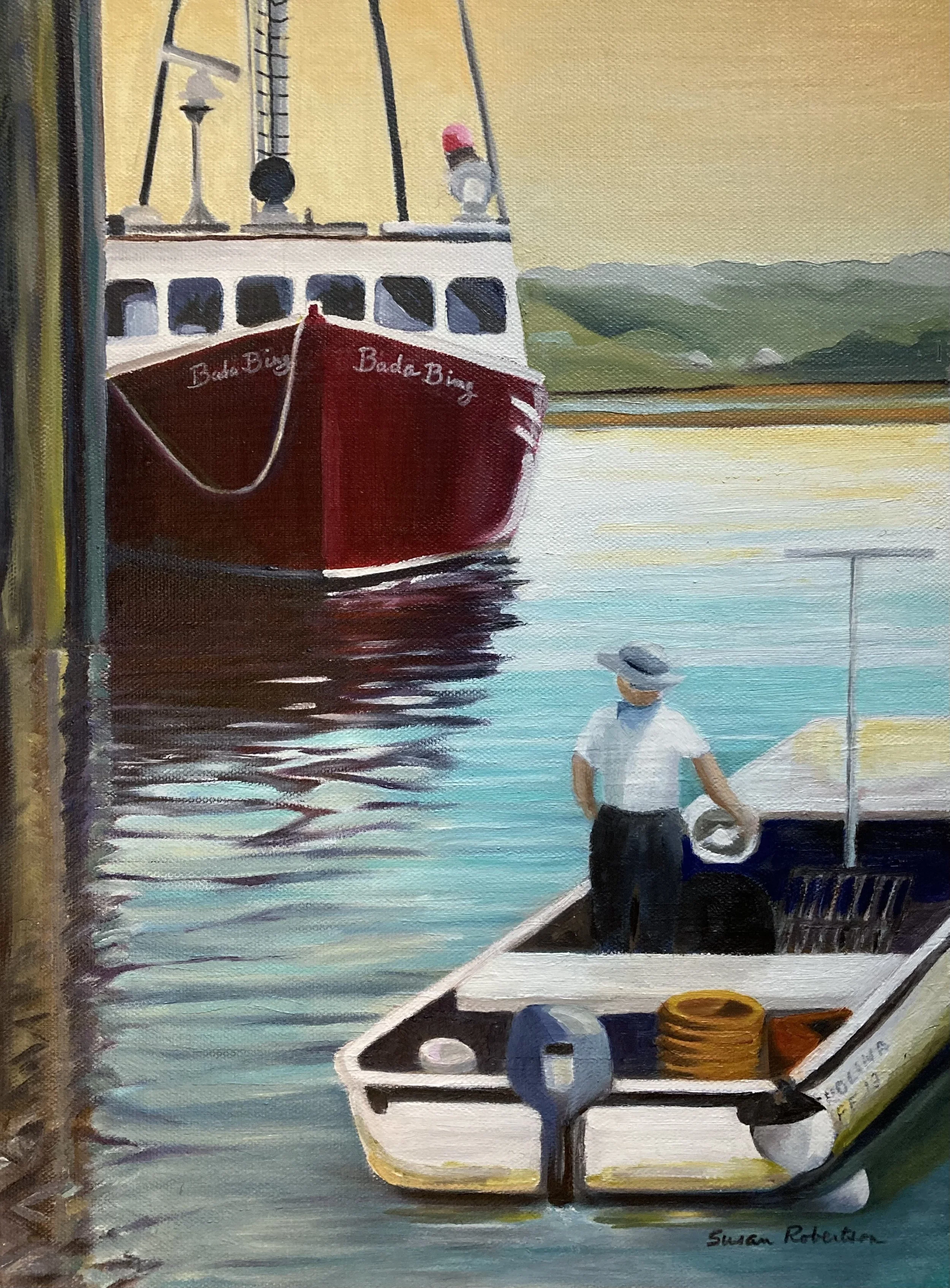 The Bada Bing, 12”x16”, oil on canvas, 2025.