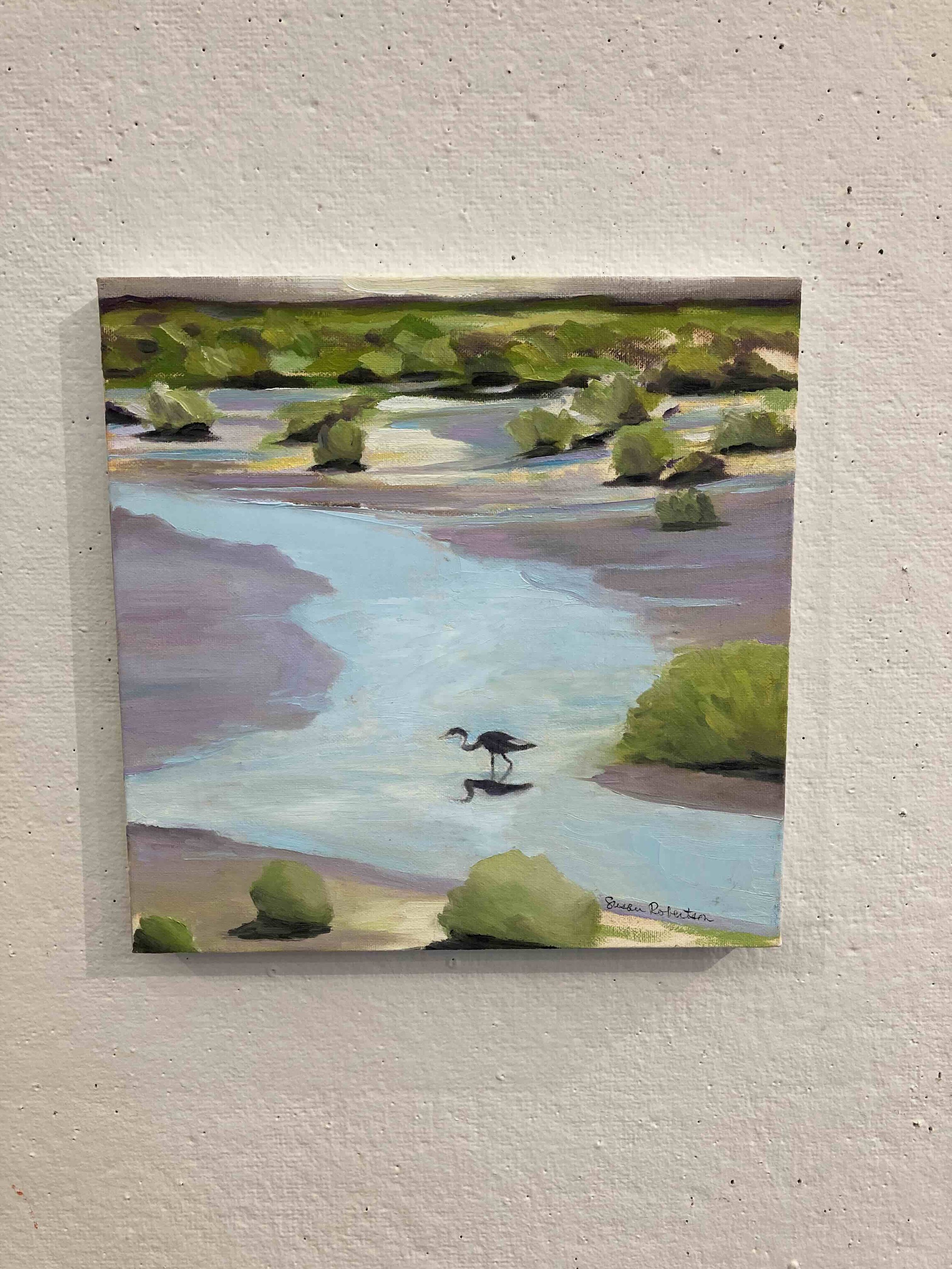 Duck Creek, 12"x12”, oil on canvas.