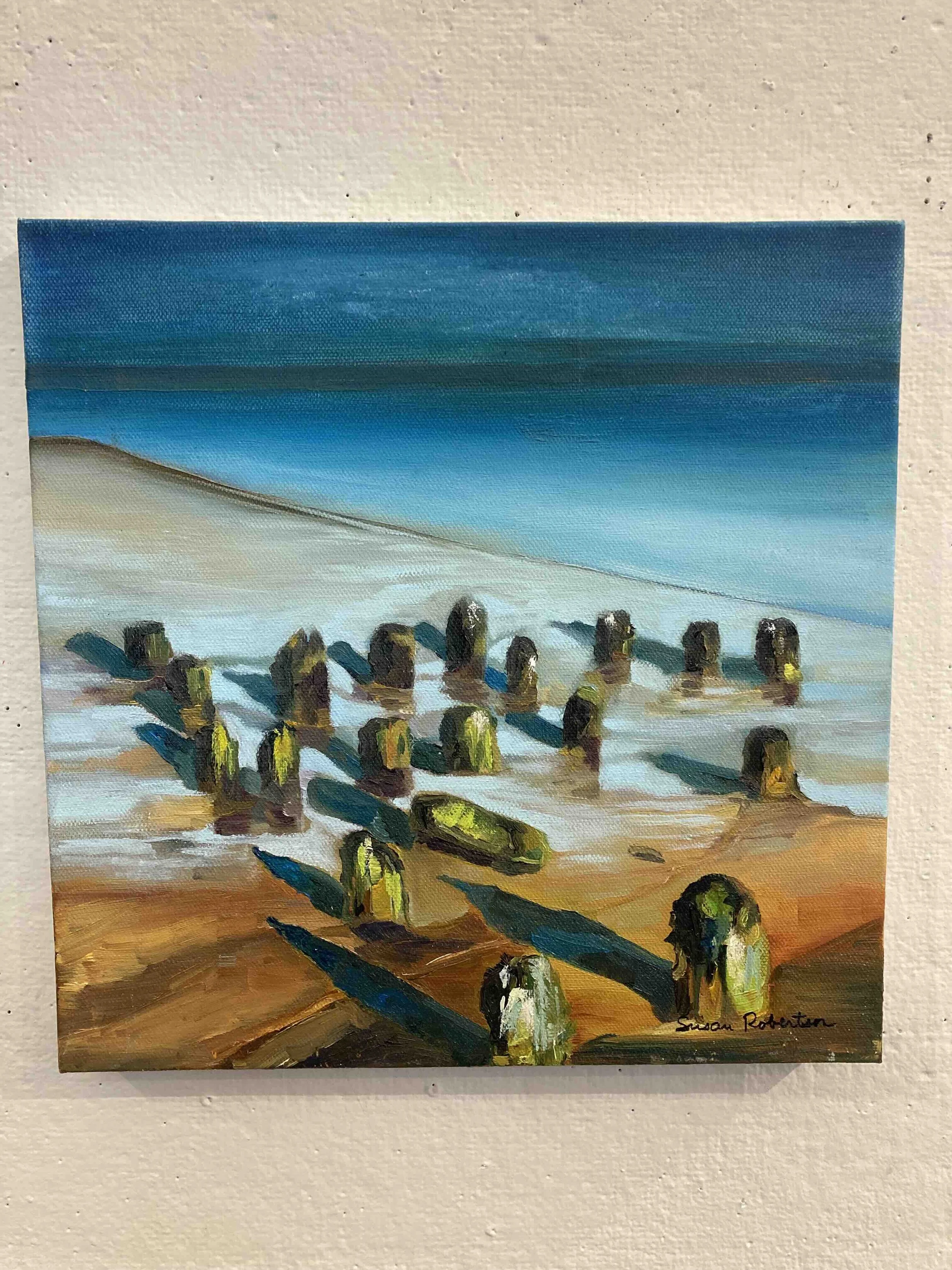 Chequesset Inn Remembered, 12"x12”, oil on canvas.