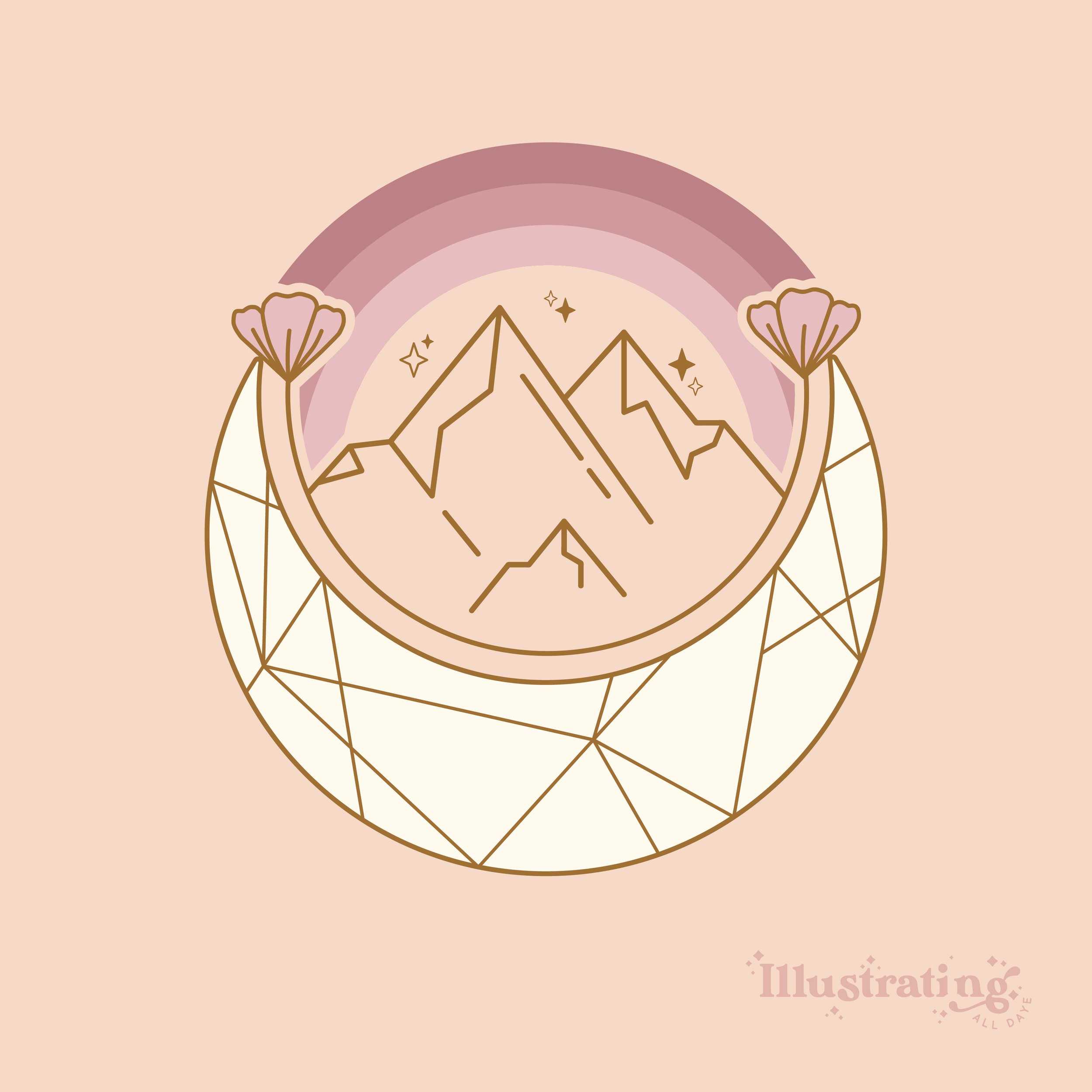 Celestial Mountain Illustration