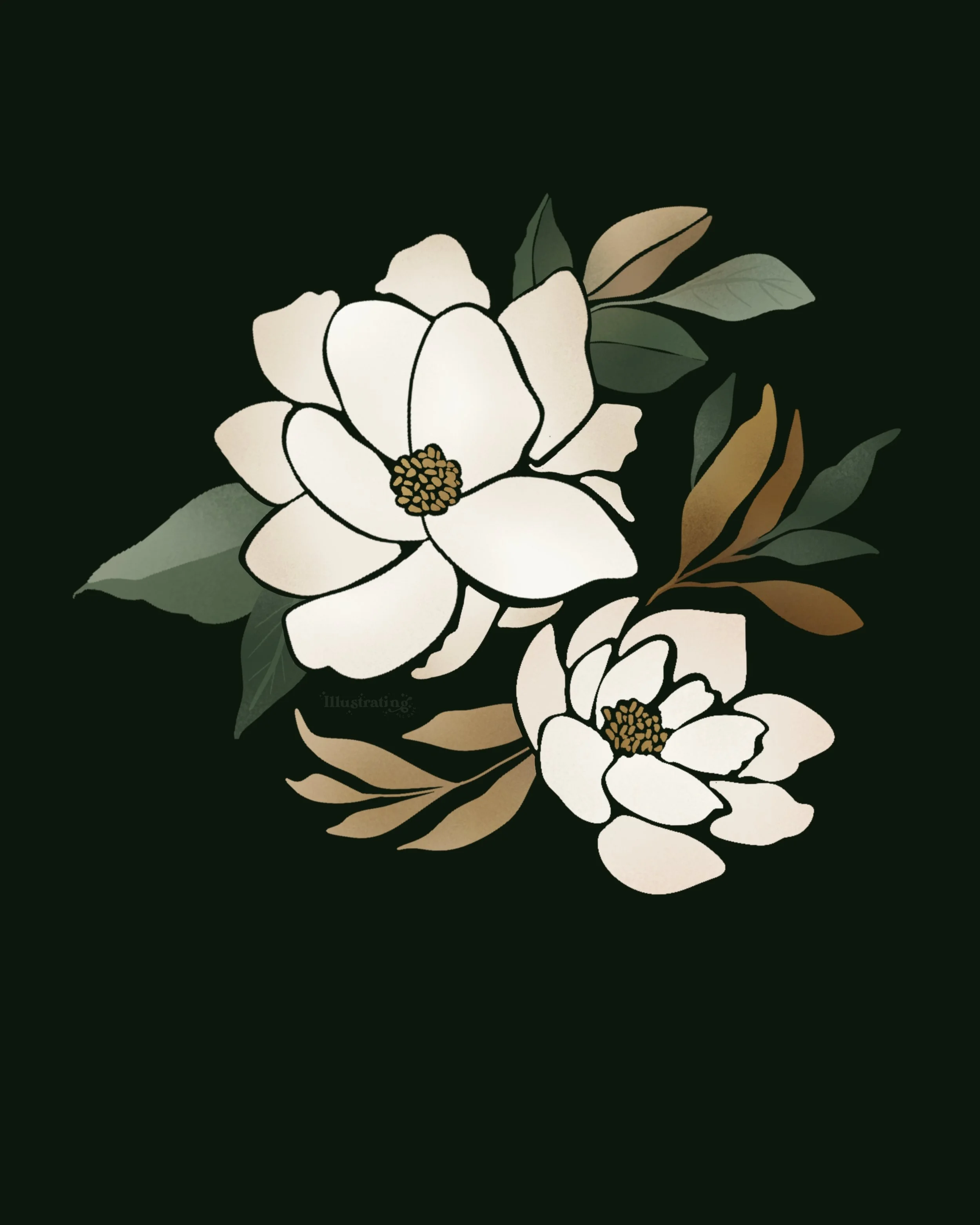Magnolias Digital Art