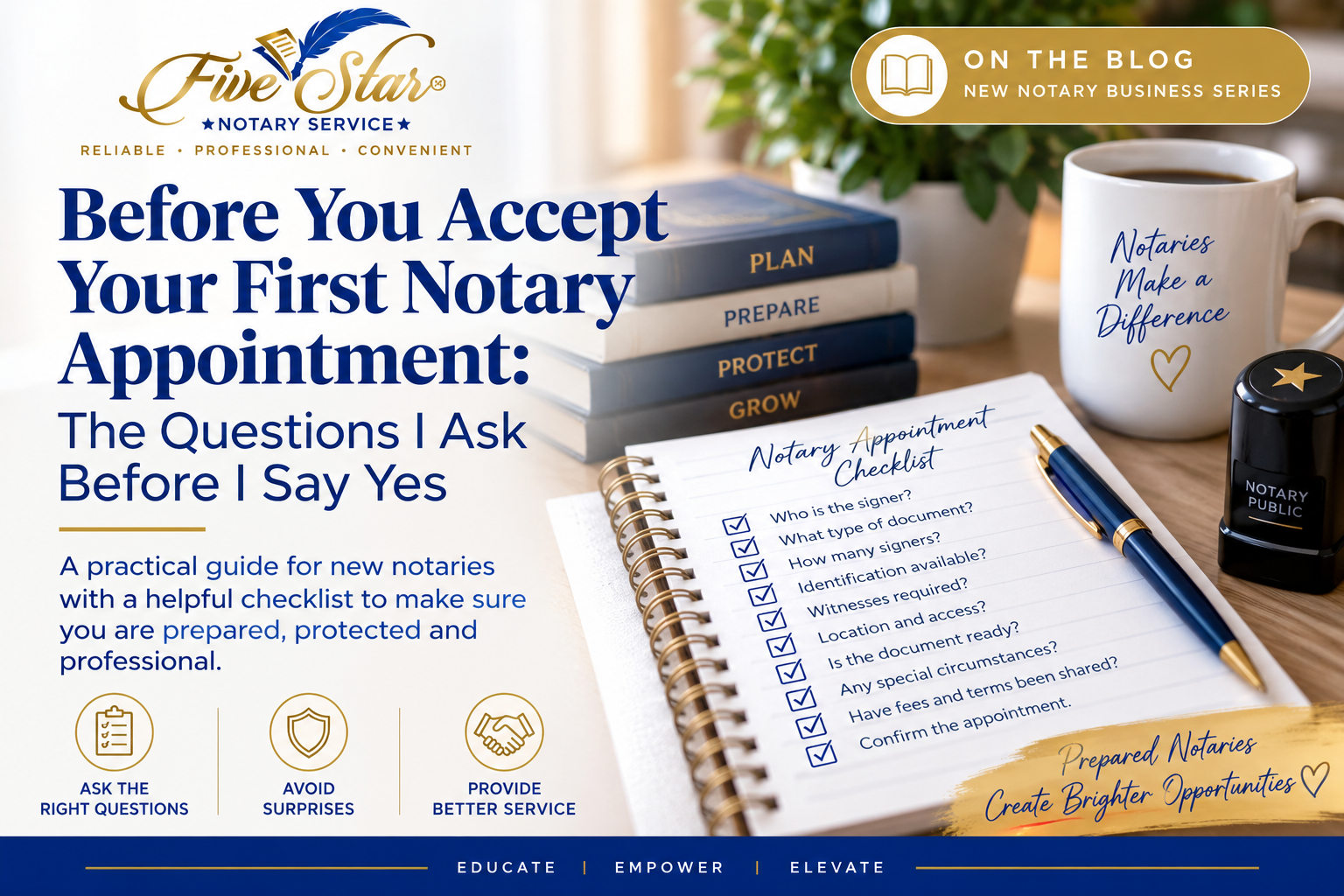 Before You Accept Your First Notary Appointment: The Questions I Ask Before I Say Yes