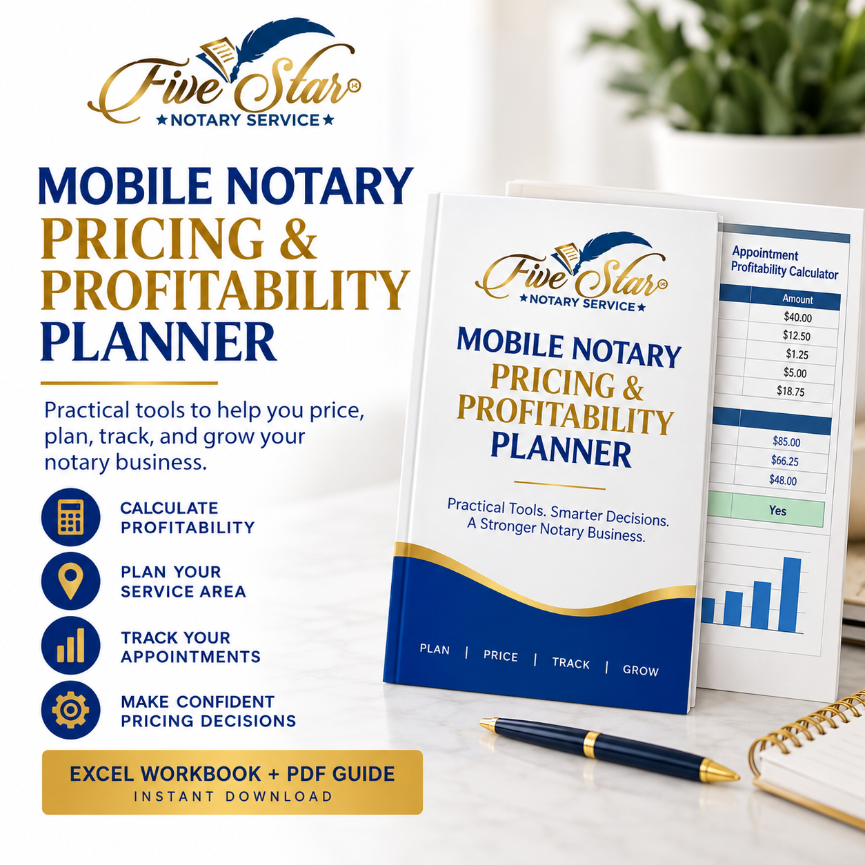Mobile Notary Pricing and Profitability Planner