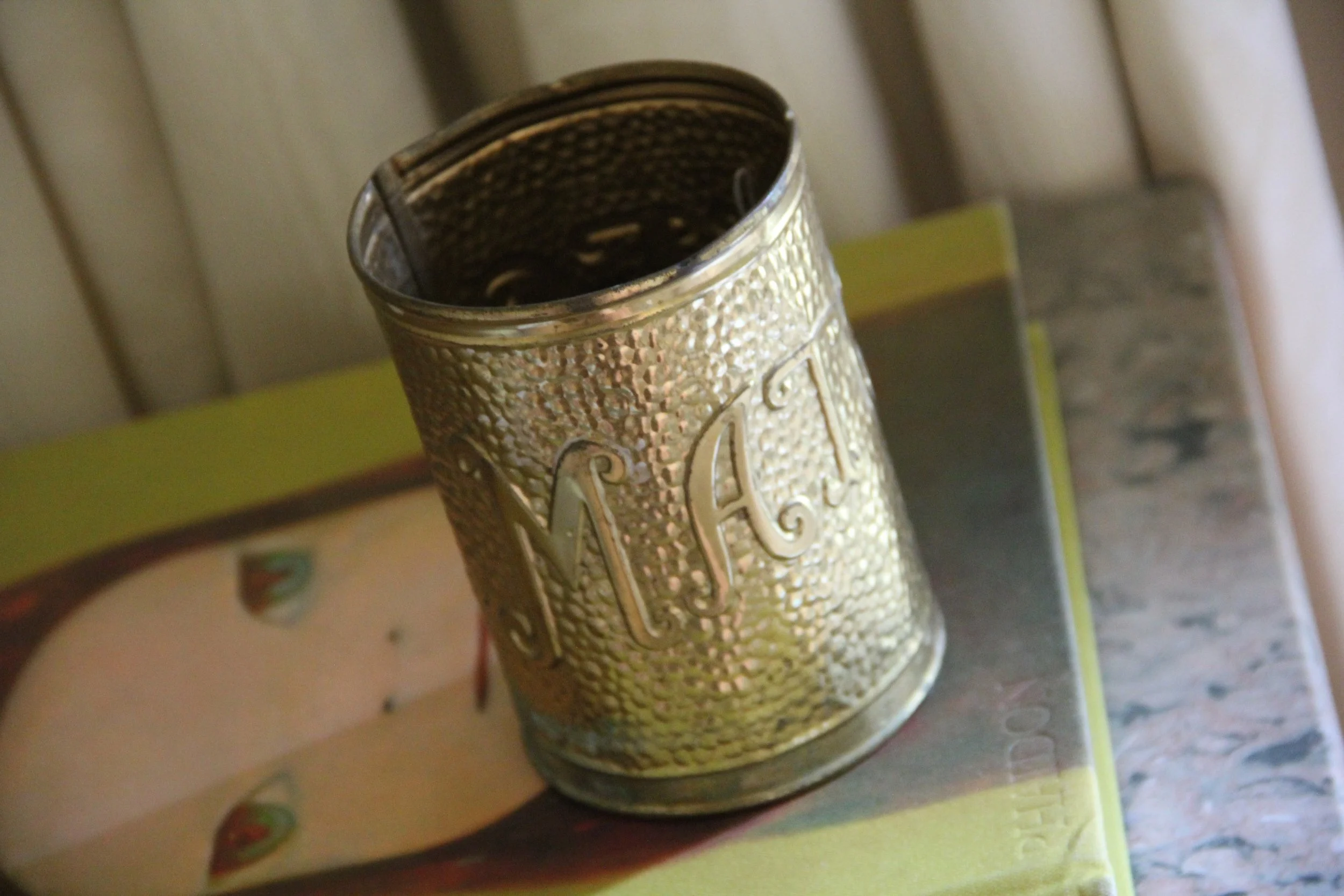 Brass "Matches" Cannister