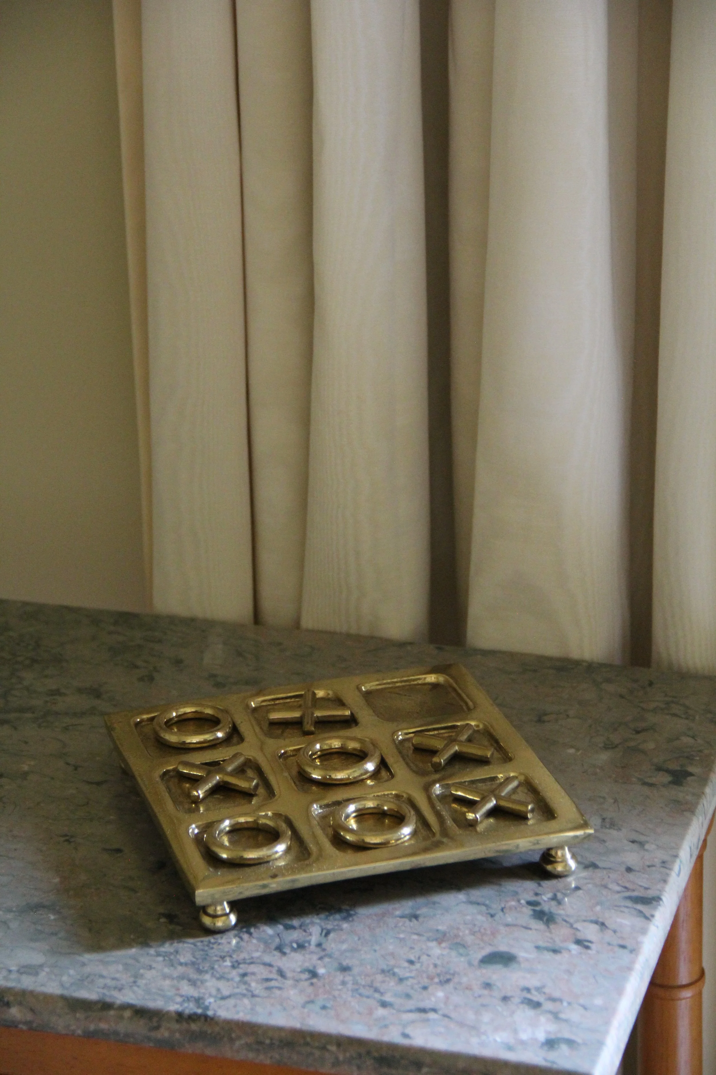 Brass Tic Tac Toe Set
