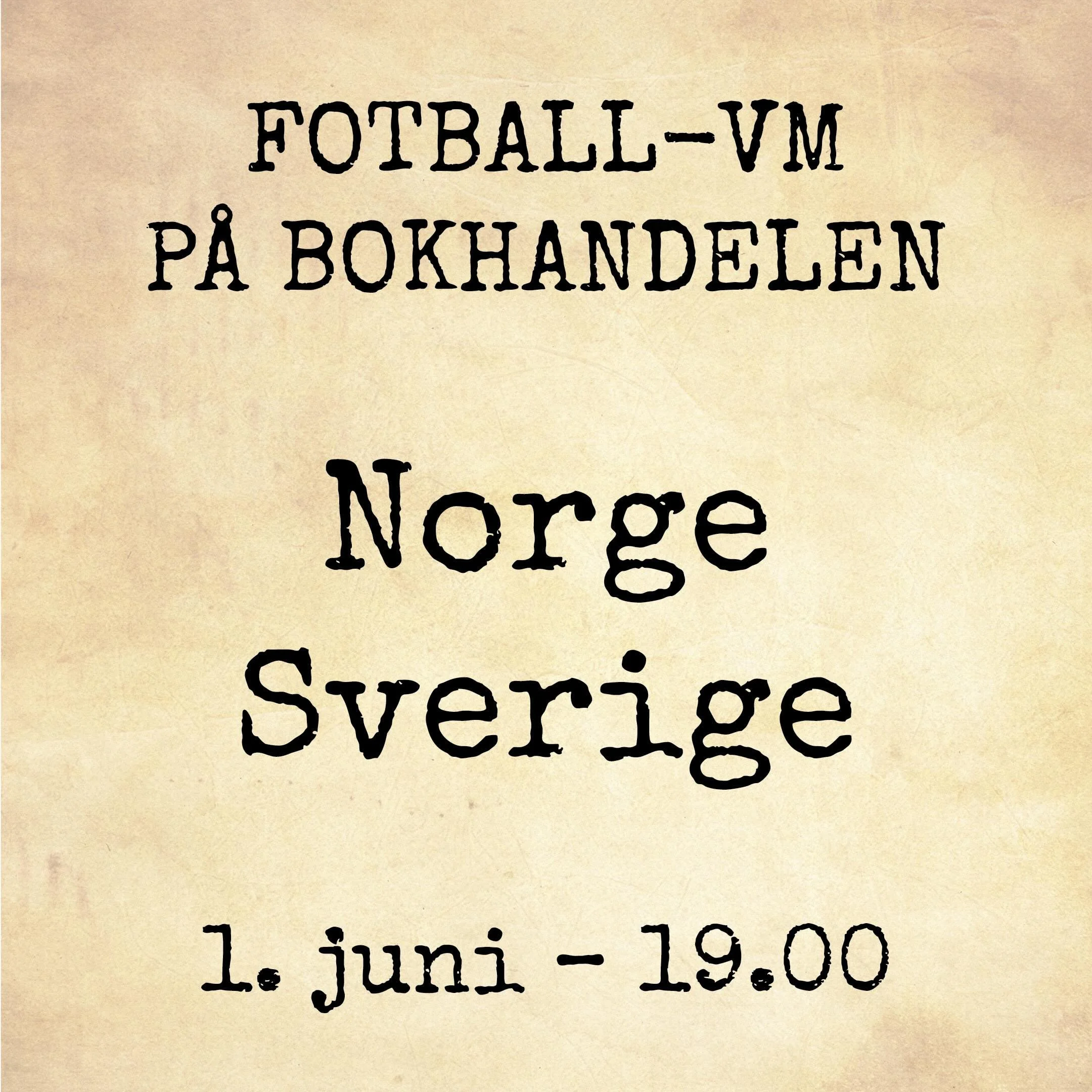 Vi viser fotball-VM! Fotballkampar blir (nesten) alltid betre n&aring;r ein ser dei saman med andre. Derfor viser vi mange av kampane under &aring;rets fotball-VM! Fyrst ute er oppvarmingskampane Norge &ndash; Sverige og Marokko &ndash; Norge, f&osla