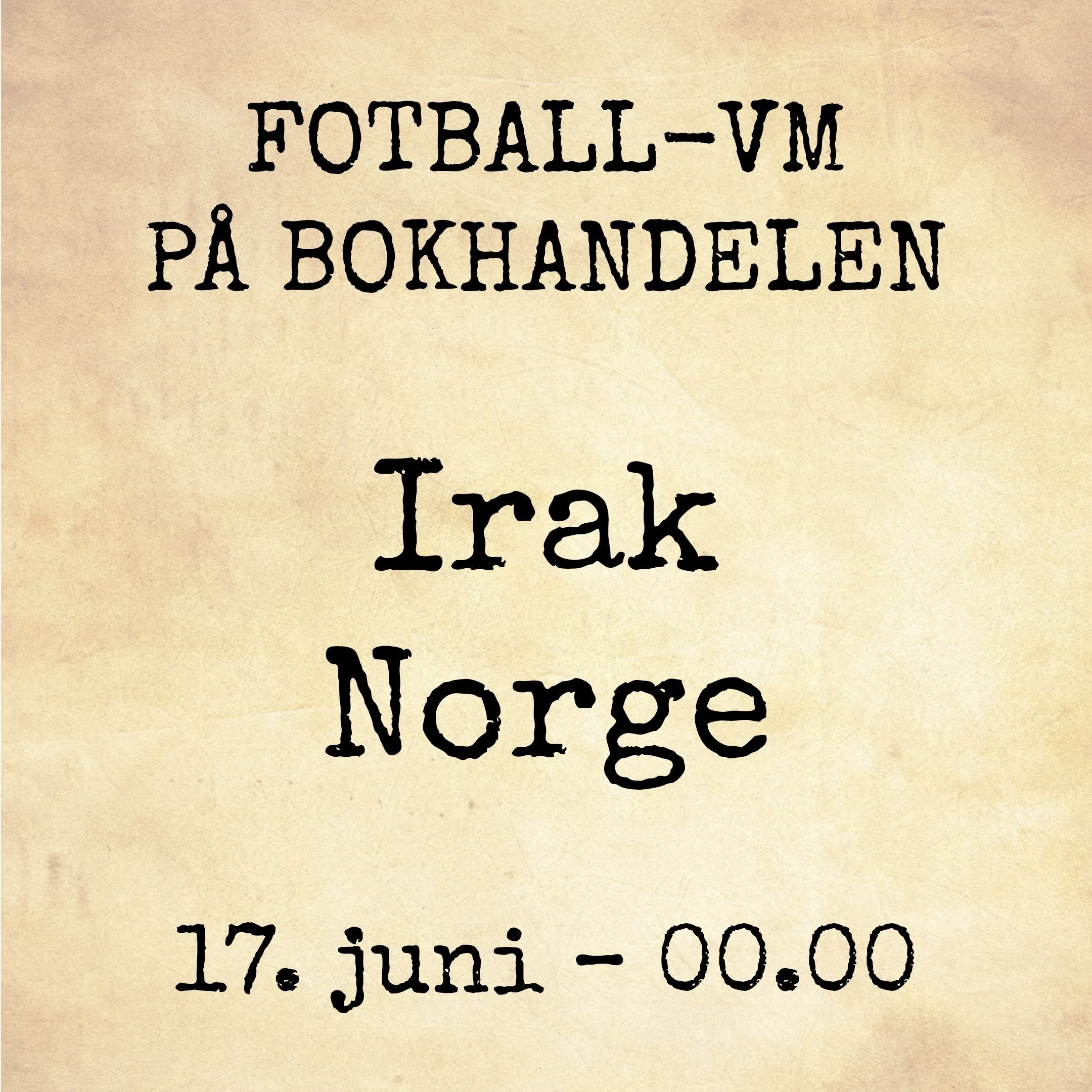 Vi viser fotball-VM
Fotballkampar blir (nesten) alltid betre n&aring;r ein ser dei saman med andre. Derfor viser vi mange av kampane under &aring;rets fotball-VM! Utvida skjenkjel&oslash;yve er p&aring; plass, og vi skal gjera alt vi kan for at stemn