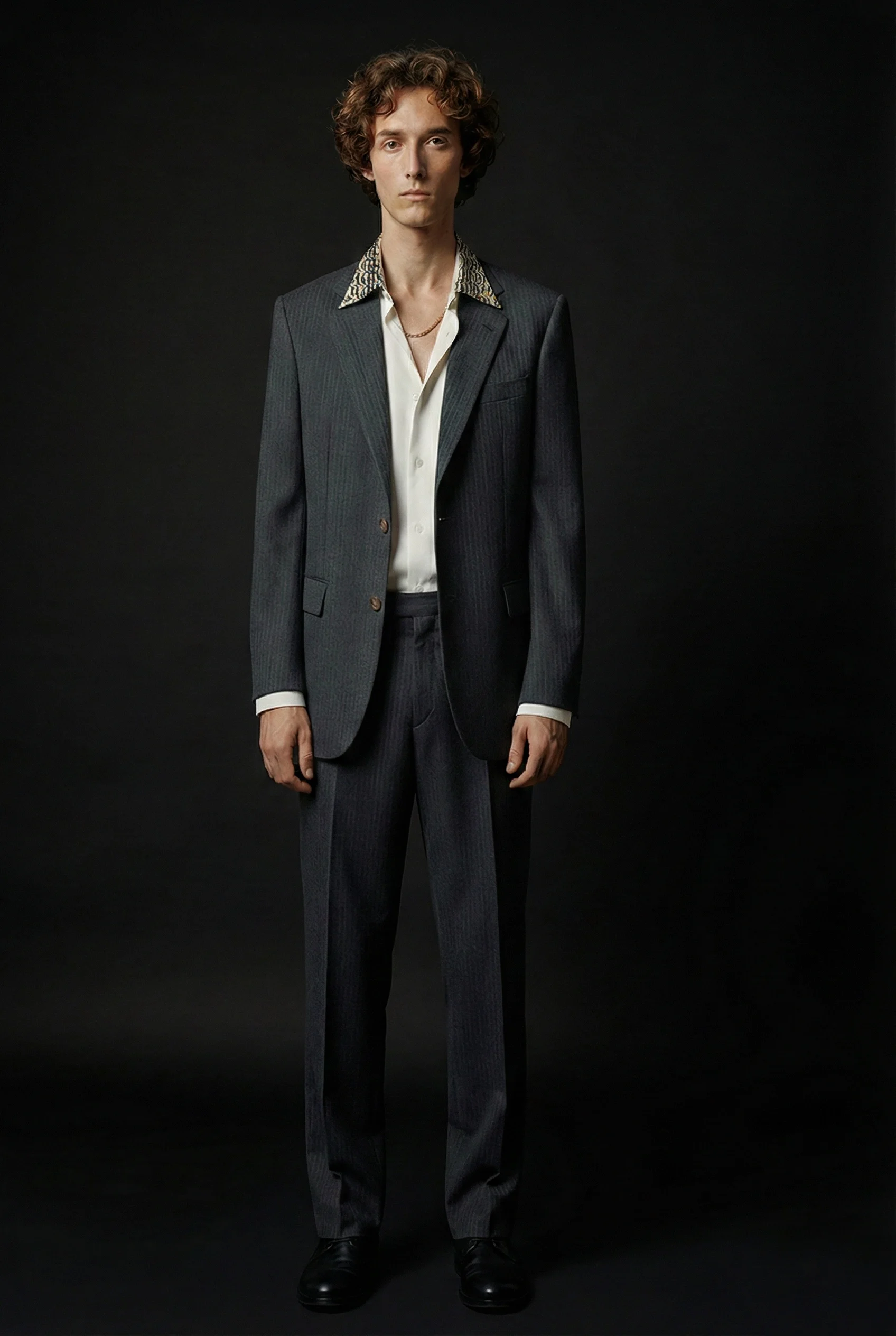 CAMISA VIRGINIA 02: DETALLE JACQUARD INTEGRAL