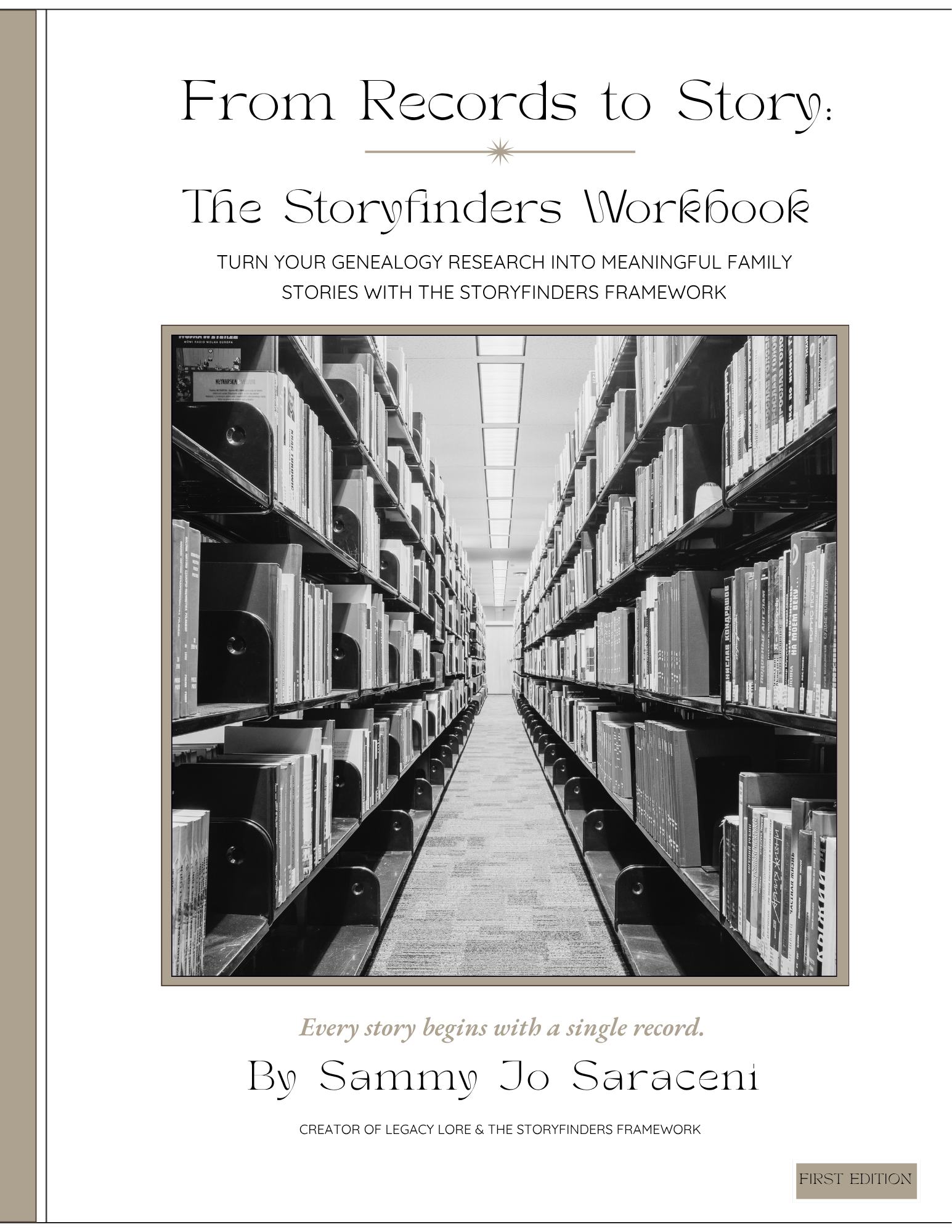 Cover Page  From Records to Story The Storyfinders Workbook.png
