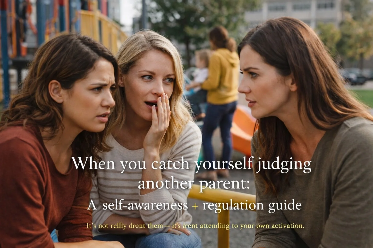 When You Catch Yourself Judging Another Parent: A Self-Awareness &amp; Regulation Guide