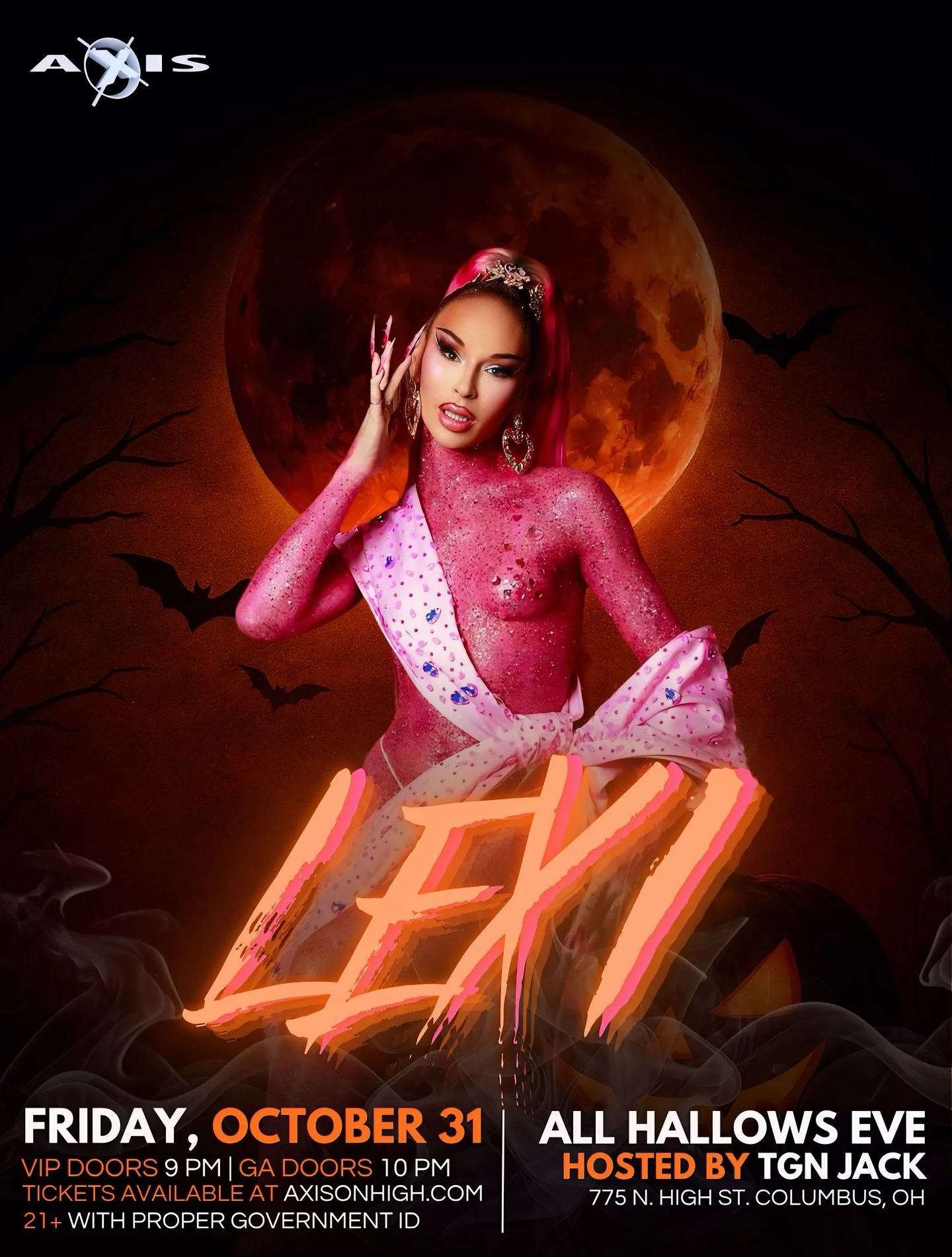 🩸 This Halloween, the stage belongs to LEXI. 🩸

From RuPaul&rsquo;s Drag Race Season 17 &mdash; Lexi is the ultimate comeback queen, serving beauty, blood, and a little bit of bite. ⛓️🕷 She&rsquo;s fierce, fearless, and ready to slay All Hallows&r