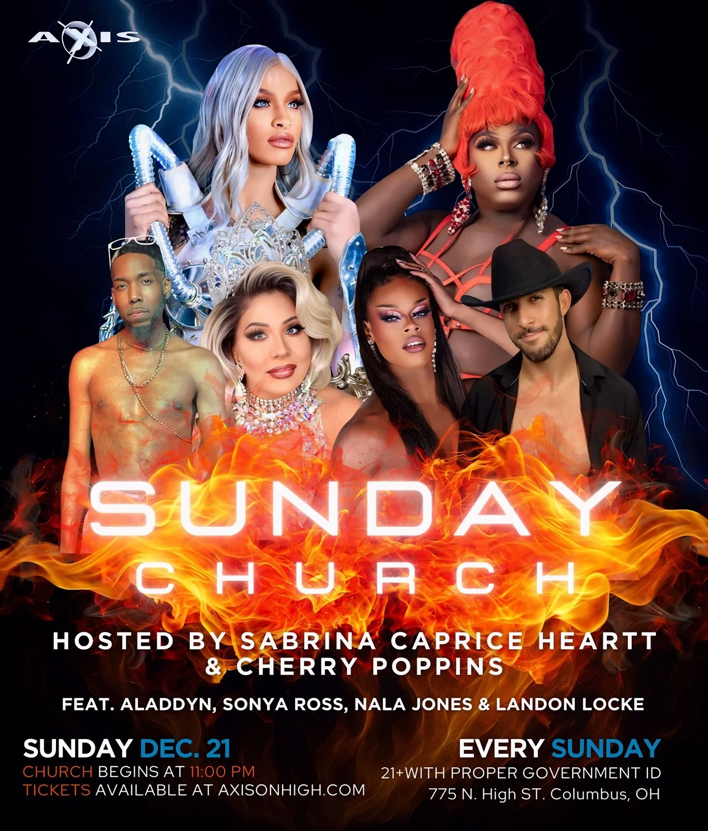 The holidays may be around the corner, but we are FAR from slowing down. 🔥⛪️ Sunday Church is rolling into Christmas week with full energy, full glamour, and a lineup that&rsquo;s ready to shake the room.

Hosted by the iconic duo Sabrina Caprice He