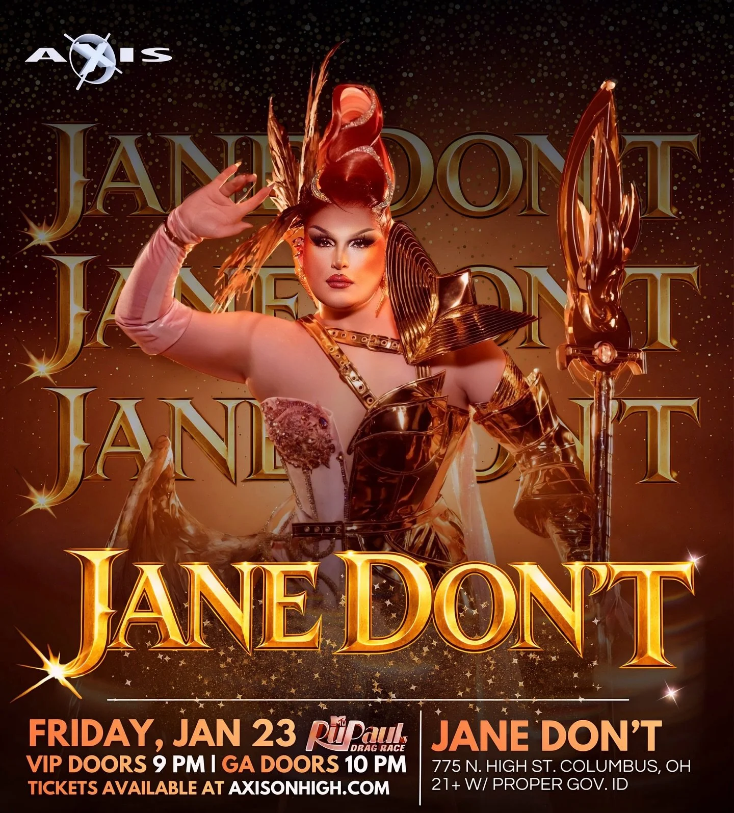 ✨ COLUMBUS &mdash; BRACE YOURSELF FOR JANE DON&rsquo;T ✨

Straight outta Seattle, the hilariously sharp and fearless Jane Don&rsquo;t serves old-school funny lady realness with razor-sharp jokes and the attitude to match. 💥 From her comedy-queen cha
