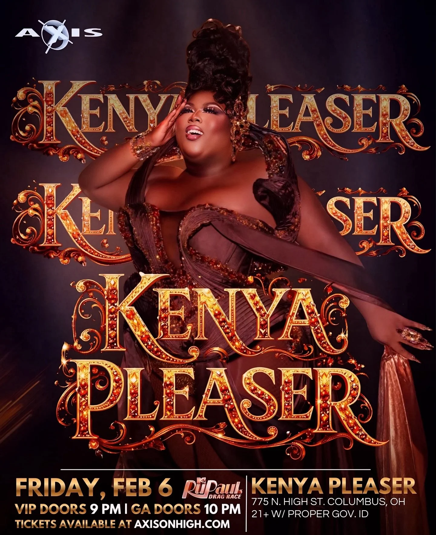 ✨ FEBRUARY 6 &mdash; We&rsquo;re rolling out the red carpet for the incomparable Kenya Pleaser. ✨

The Southern showstopper herself is bringing heart, humor, and curves for days. 💥 If you&rsquo;ve never seen her live, this is your sign. If you have&