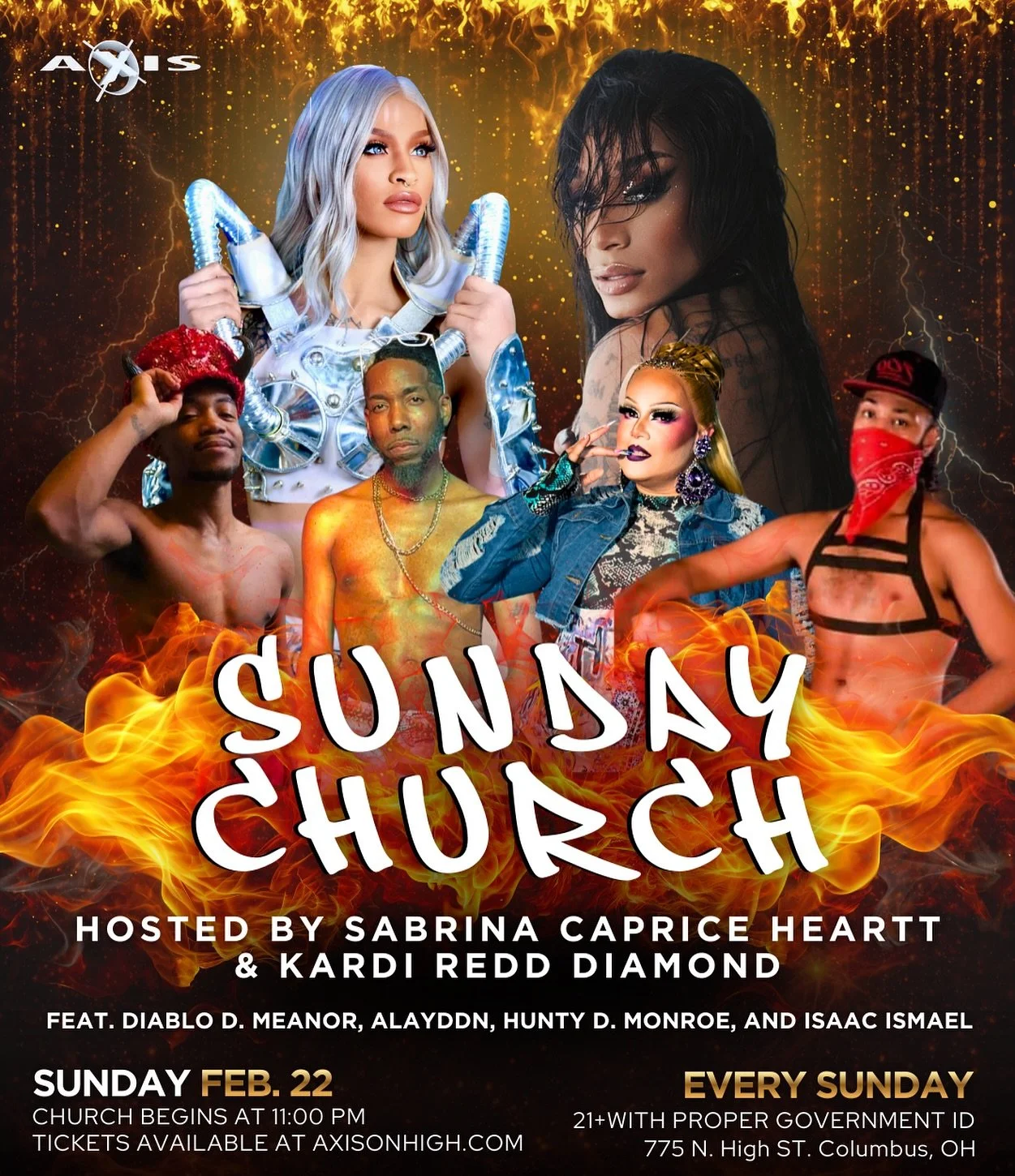 Gather round, children. Sunday Church is in session and the altar is HOT tonight. 🔥 Sabrina and Kardi are delivering a full gospel of glamour, foolishness, and theatrics &mdash; and if you feel the spirit move you&hellip; tip accordingly. See you at