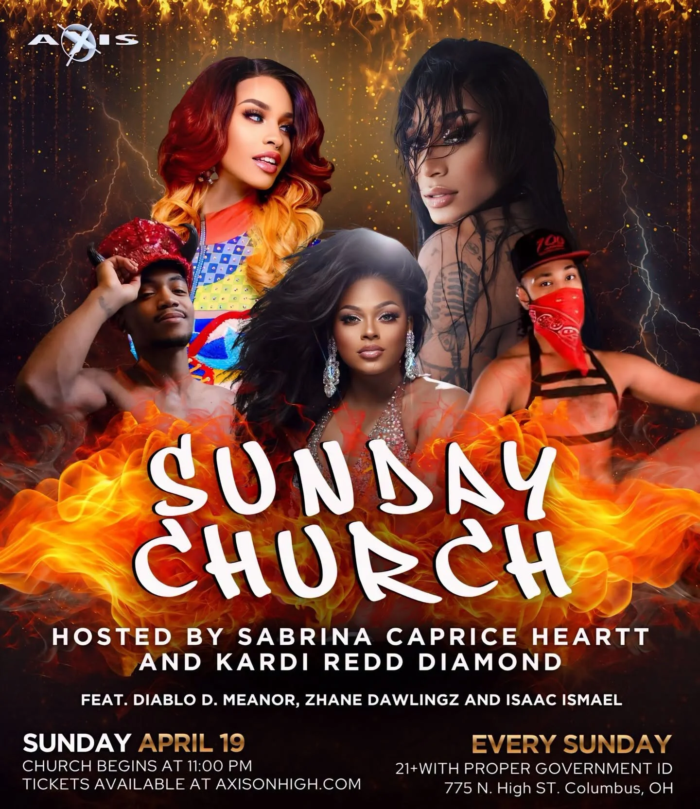 The pews are hot, the saints are sinning, and Sunday Church is back 🔥⛪️

Tonight we&rsquo;re bringing the fire with hosts Sabrina Caprice Heartt and Kardi Redd Diamond leading the congregation into a night of heavenly looks, unholy energy, and enoug