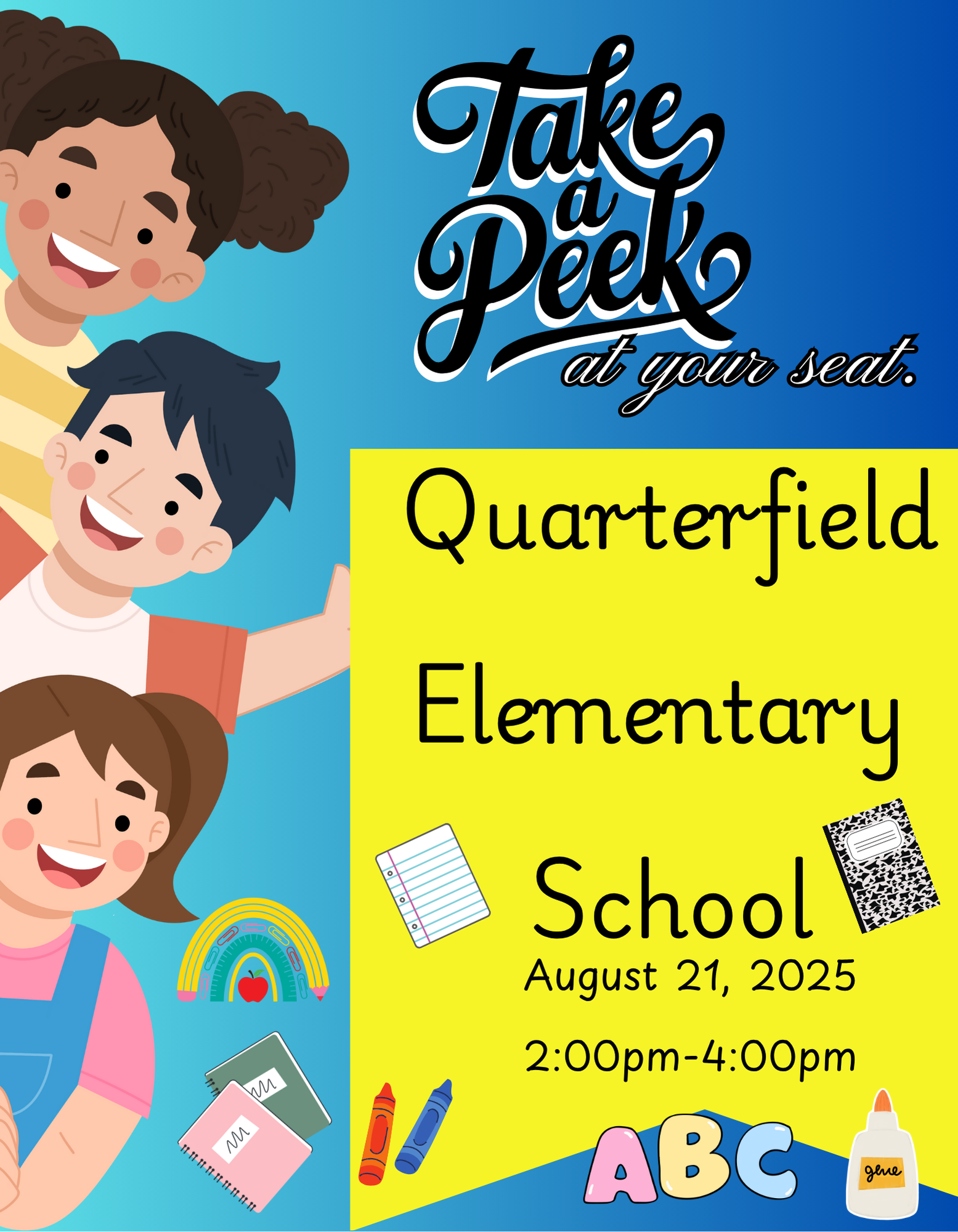 PTA Sponsored-Sneak a Peek