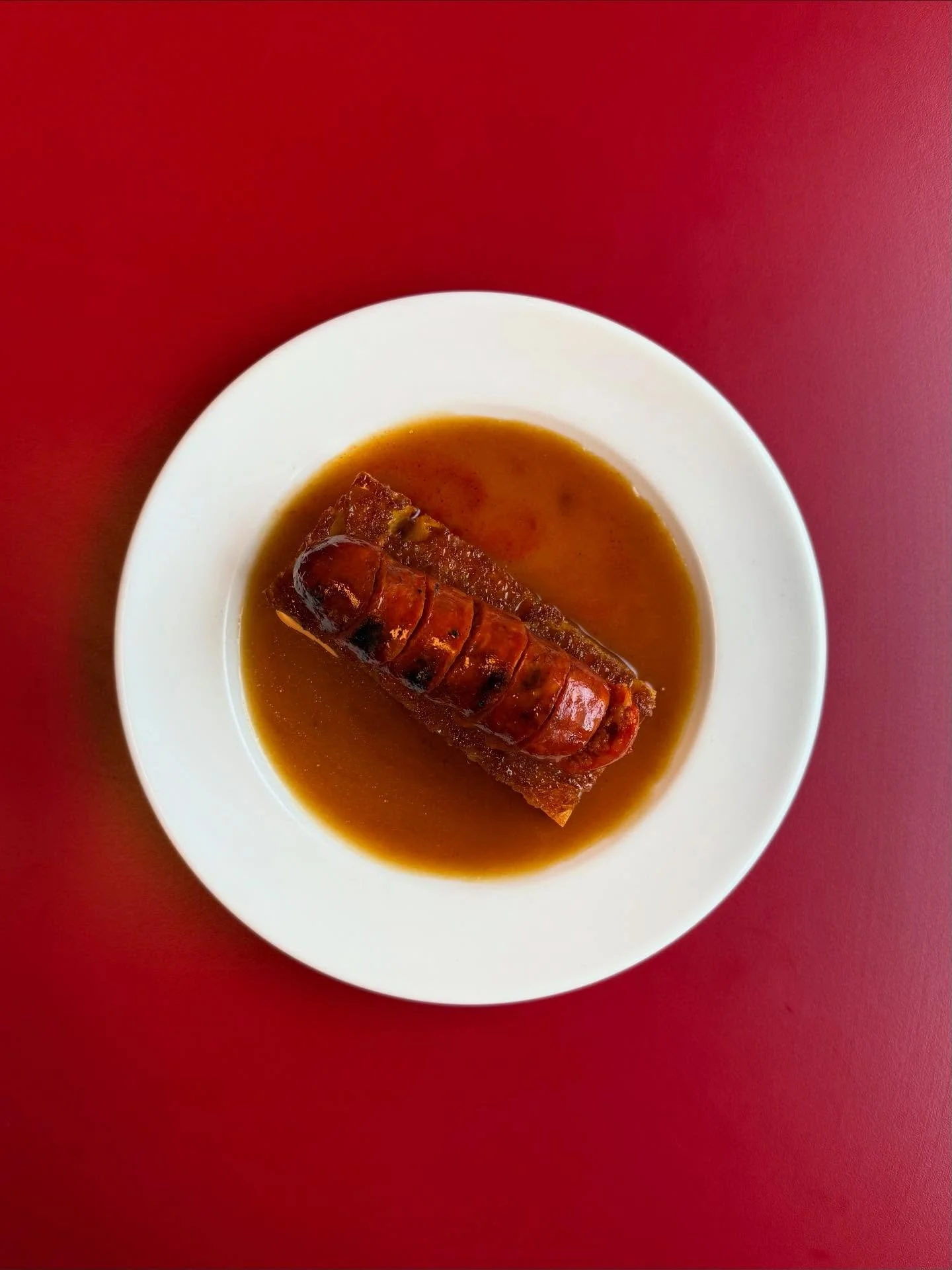 Grilled Chorizo Toast with Basque Cider &amp; Sage Sauce 

One of the only dishes that we have never changed or taken off the menu - feedback from guests has told us that we should never! 

A firm favourite of our diners and team, this BBQd chorizo i