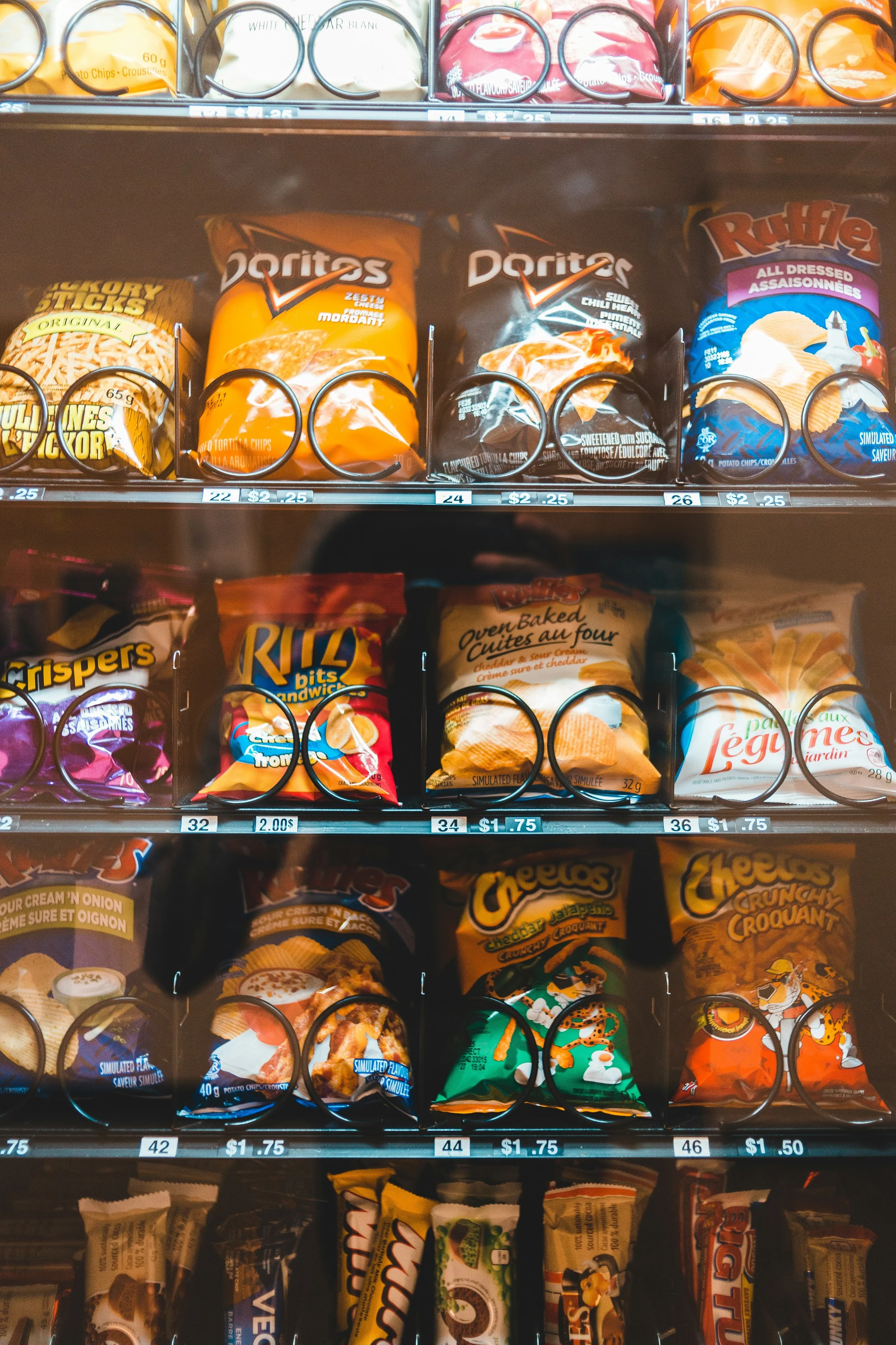 Stocked machine