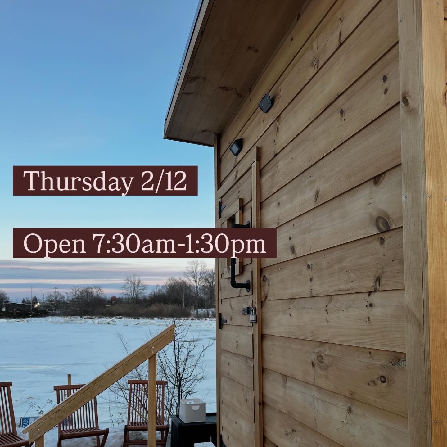 Plan your 50-minute sweat sessions this week! 

And remember:
- Arrive dressed to sweat, wearing a bathing suit or clothes you&rsquo;re comfortable sweating in. 
- Layer with warm clothes! We&rsquo;ve got bins &amp; hooks for your coats, pants, etc. 