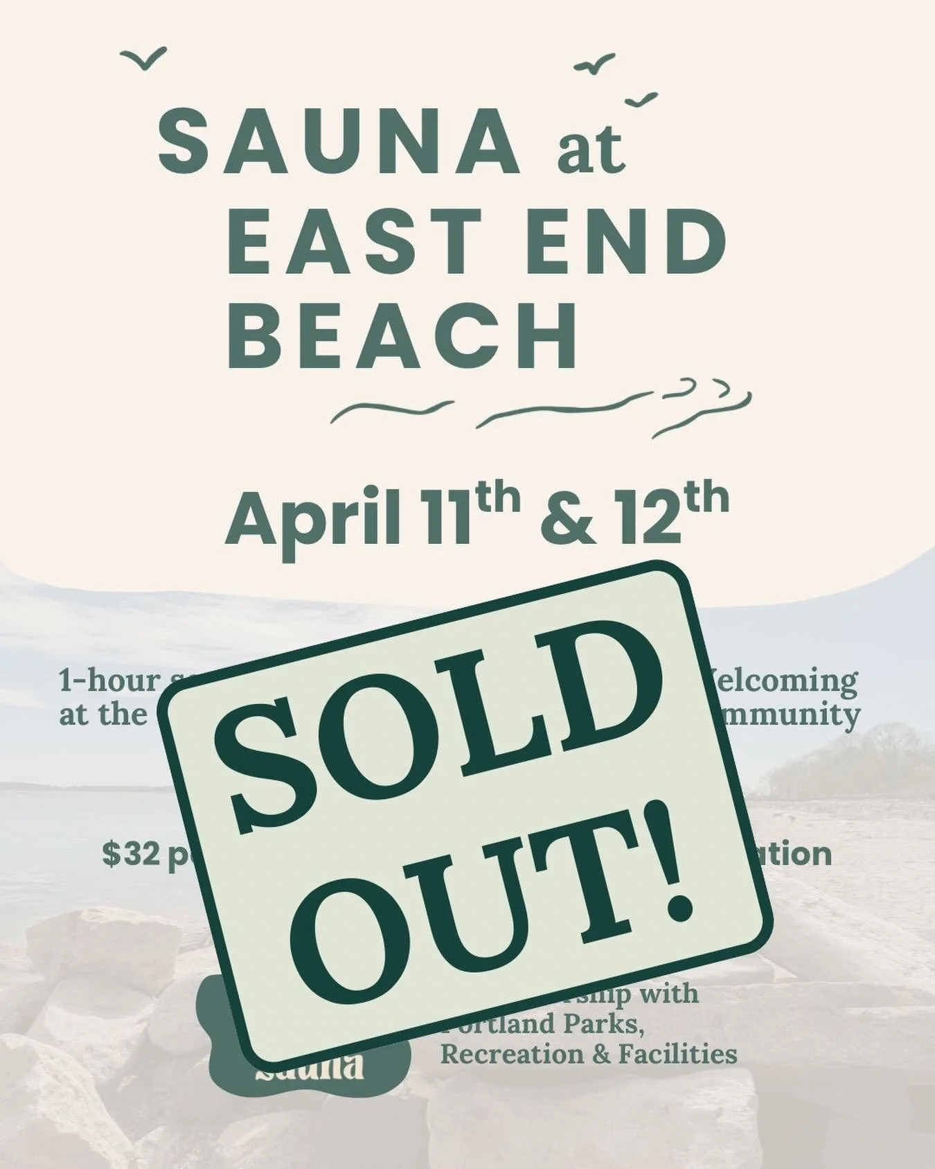 Wow we are completely sold out! We&rsquo;re so appreciative for all the enthusiasm and kind words from this community. We&rsquo;re grateful for the support from @portlandmeprf to pilot this ocean front park activation. Next weekend is going to be suc