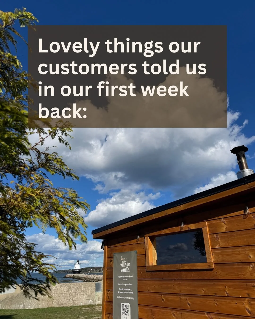 Words of affirmation! The official love language of Village Sauna

We appreciate all the kind words as we start our second season! Thanks all who came out this past week.